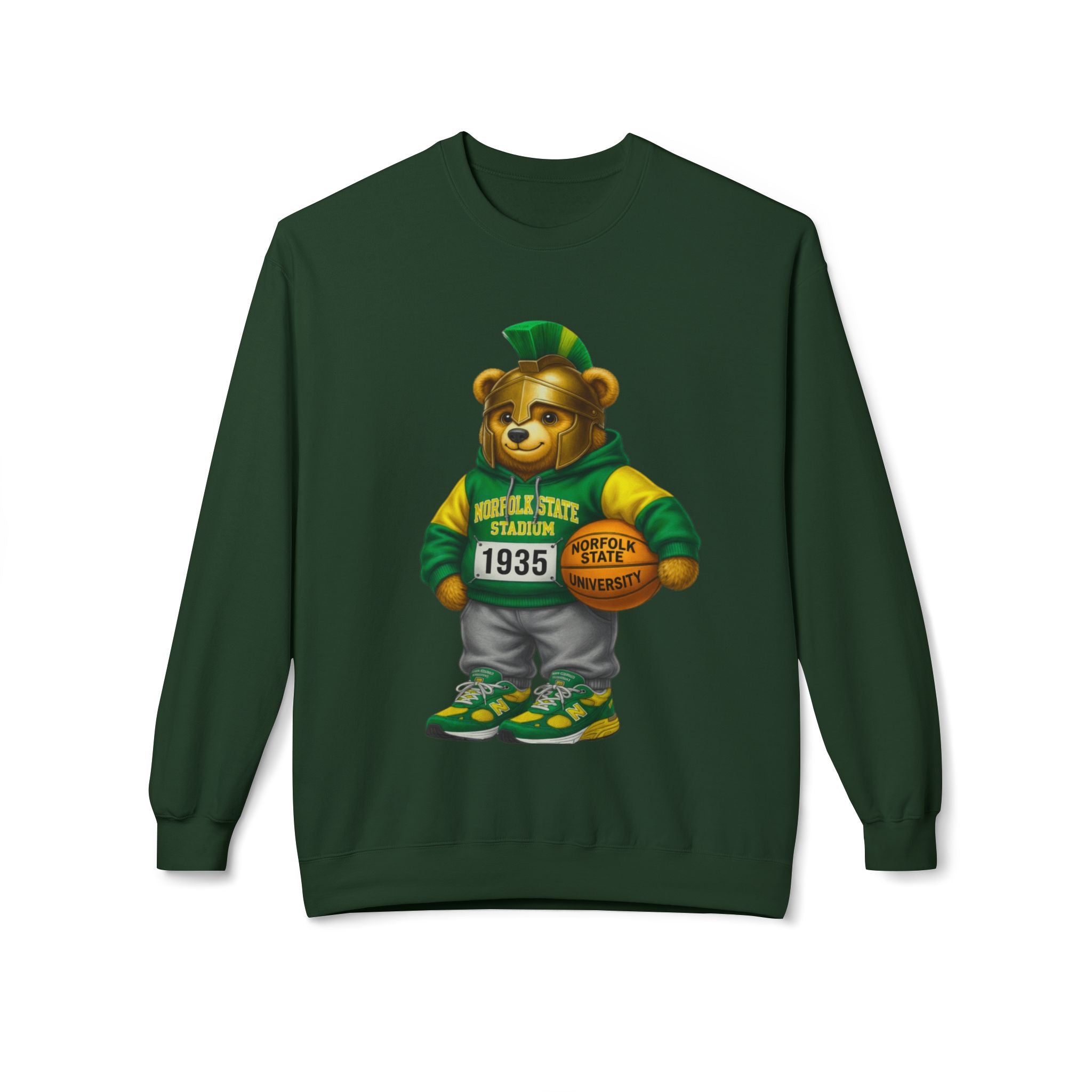 Norfolk State Bear Mascot- HBCU Polo Bear sweatshirt