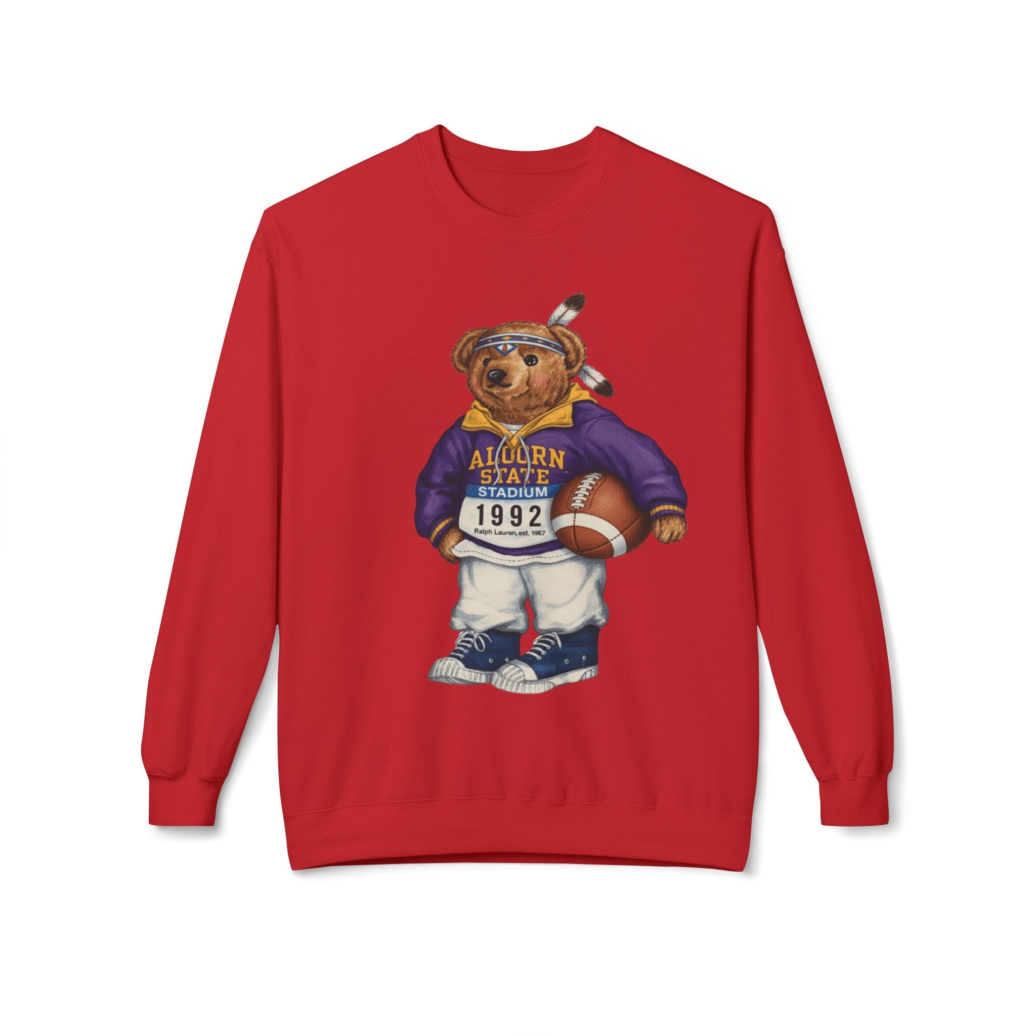 Auburn State Stadium Teddy Bear Mascot 1992- HBCU Polo Bear sweatshirt