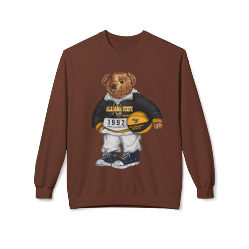 Alabama State Hornets Bear Mascot- HBCU Polo Bear sweatshirt
