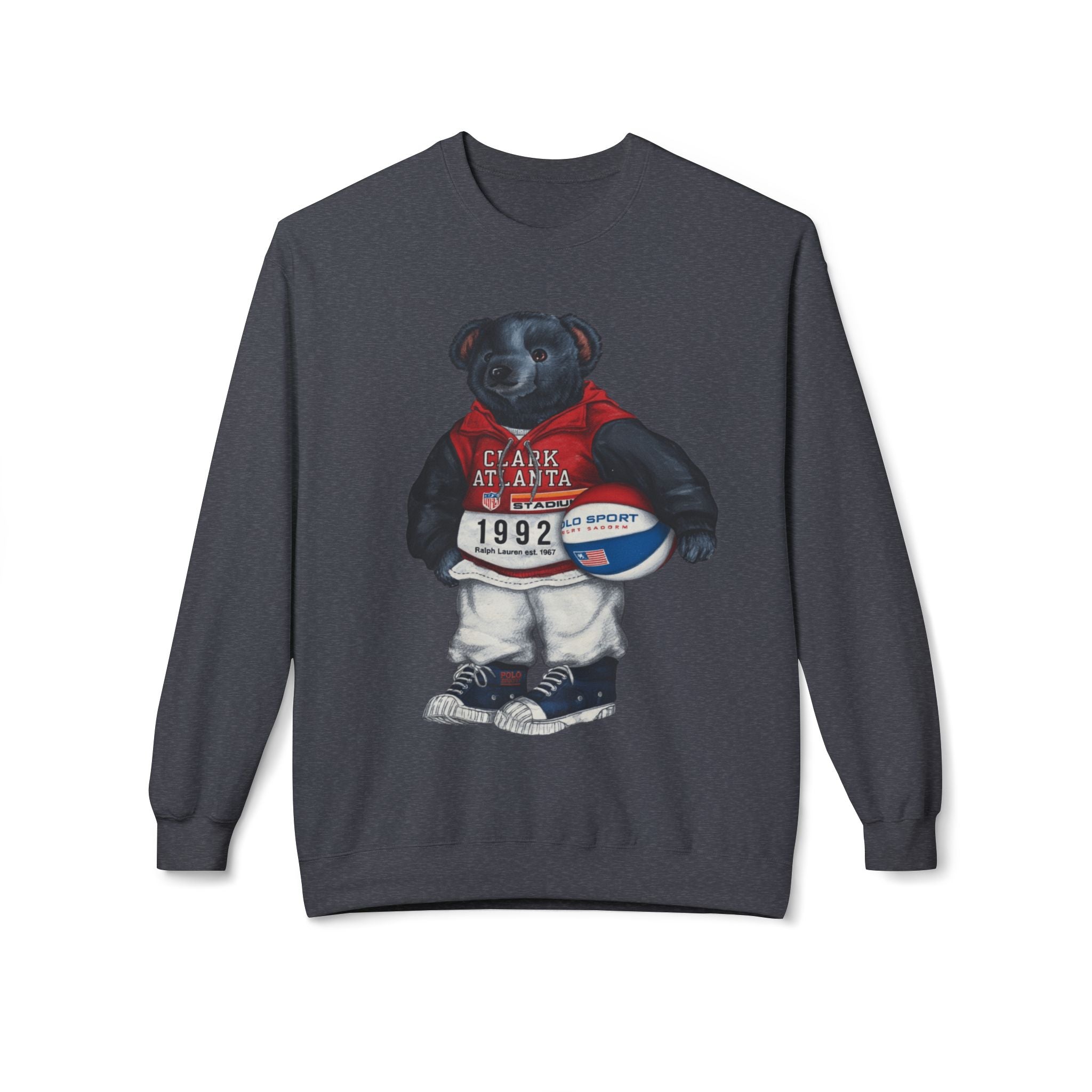 Clark Atlanta Bear Mascot- HBCU Polo Bear sweatshirt