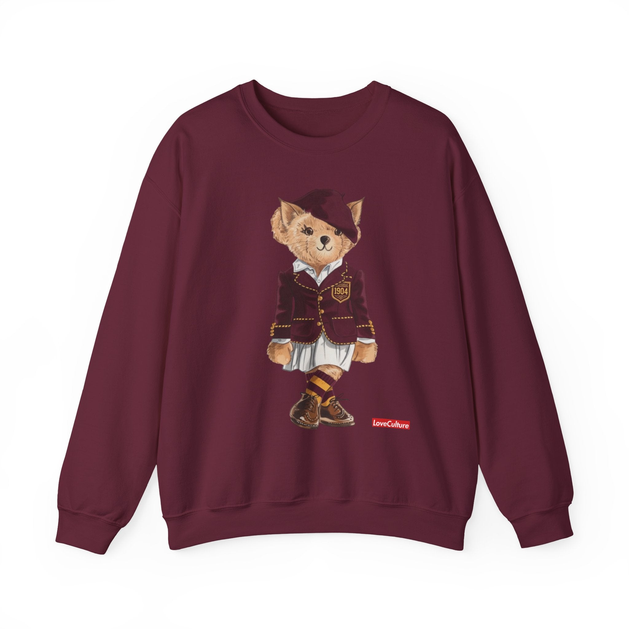 Bethune Cookman Teddy Bear Sweatshirt| Vintage Polo Club  Outfit
