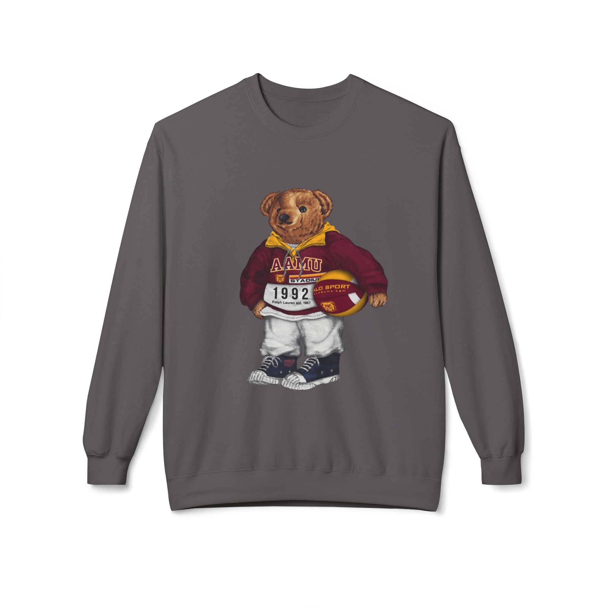 Alabama A&M University Teddy Bear Mascot- HBCU Polo Bear sweatshirt