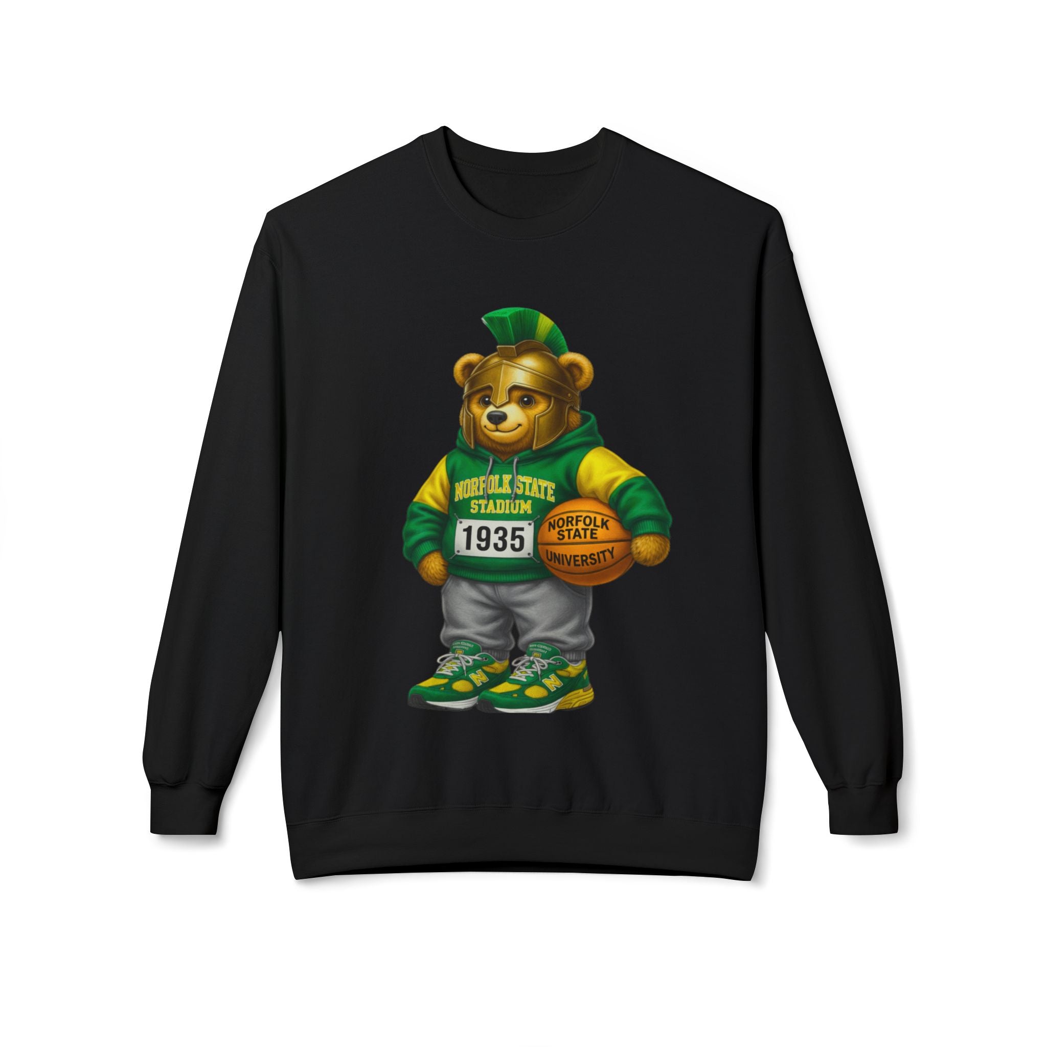 Norfolk State Bear Mascot- HBCU Polo Bear sweatshirt