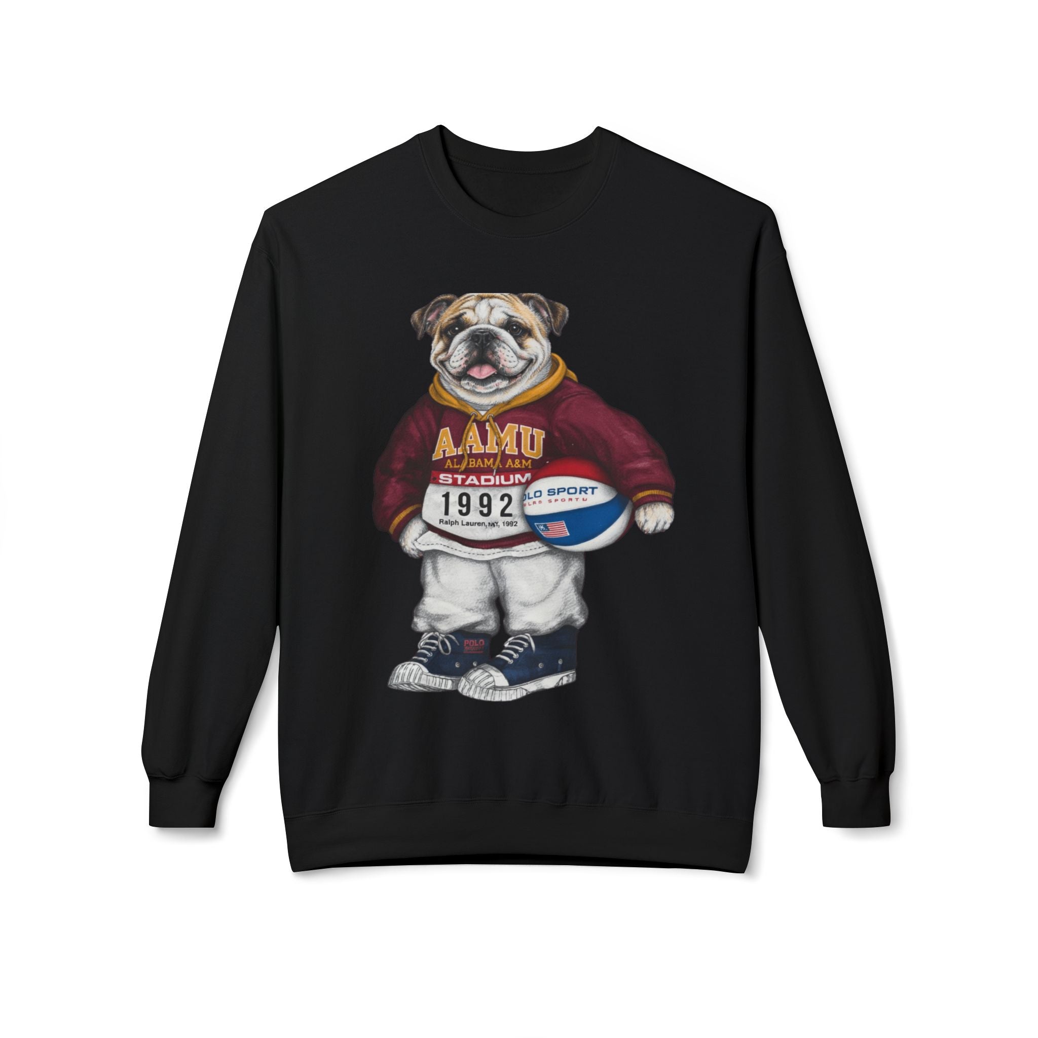 AAMU Bulldog Mascot Stadium Hoodie 1992- HBCU Polo Bear sweatshirt