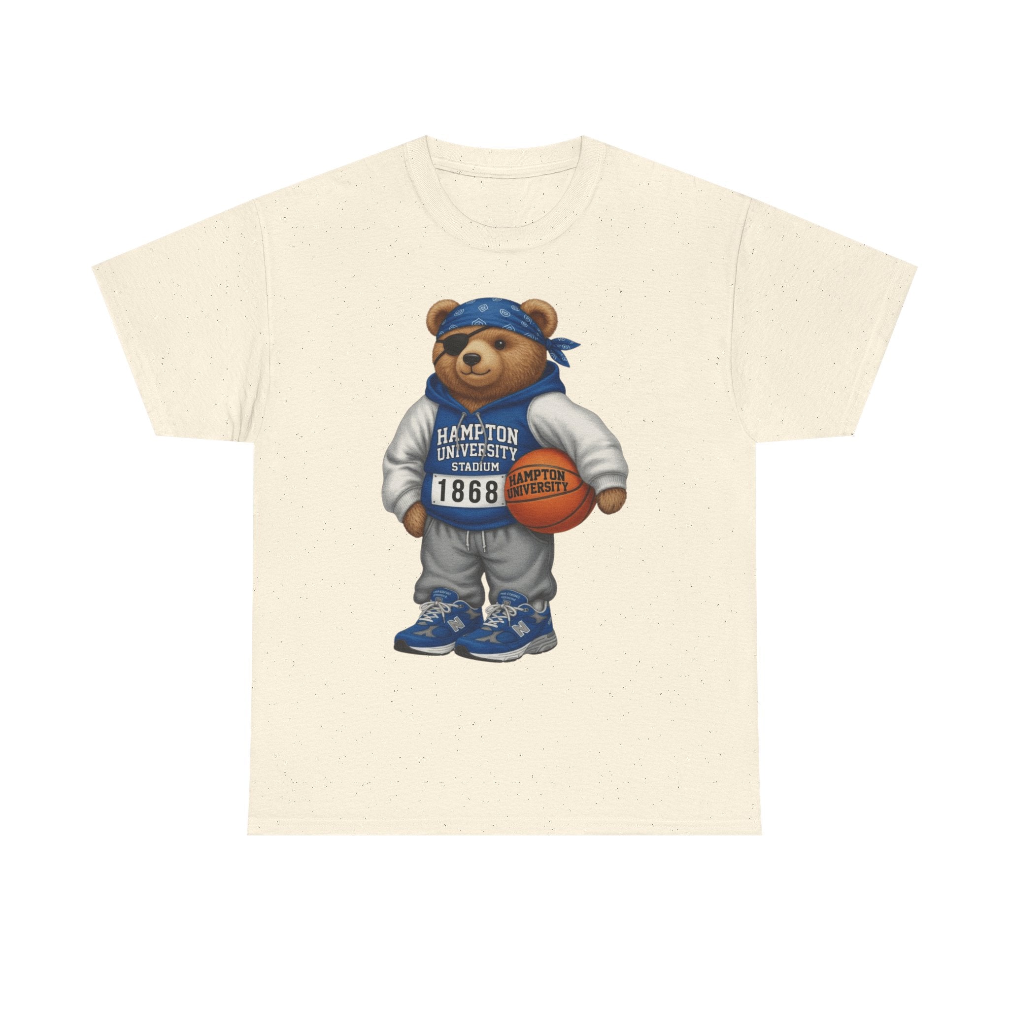 Hampton University  Bear Basketball T-Shirt - '1868' Vintage Campus Spirit Tee