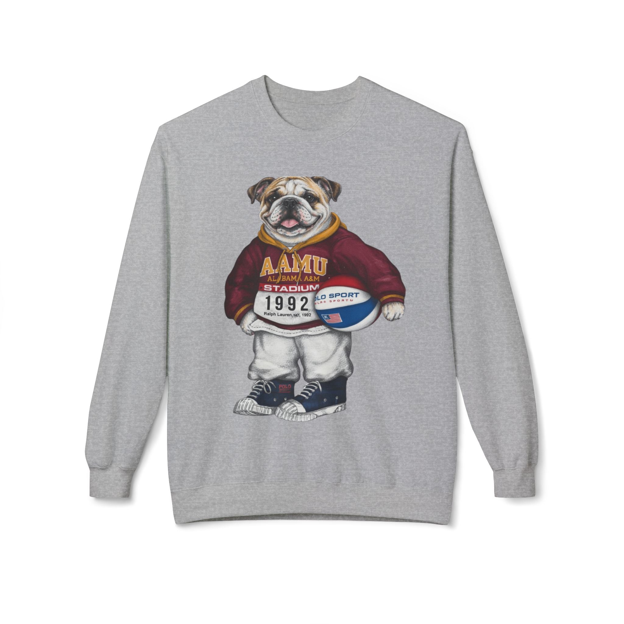AAMU Bulldog Mascot Stadium Hoodie 1992- HBCU Polo Bear sweatshirt
