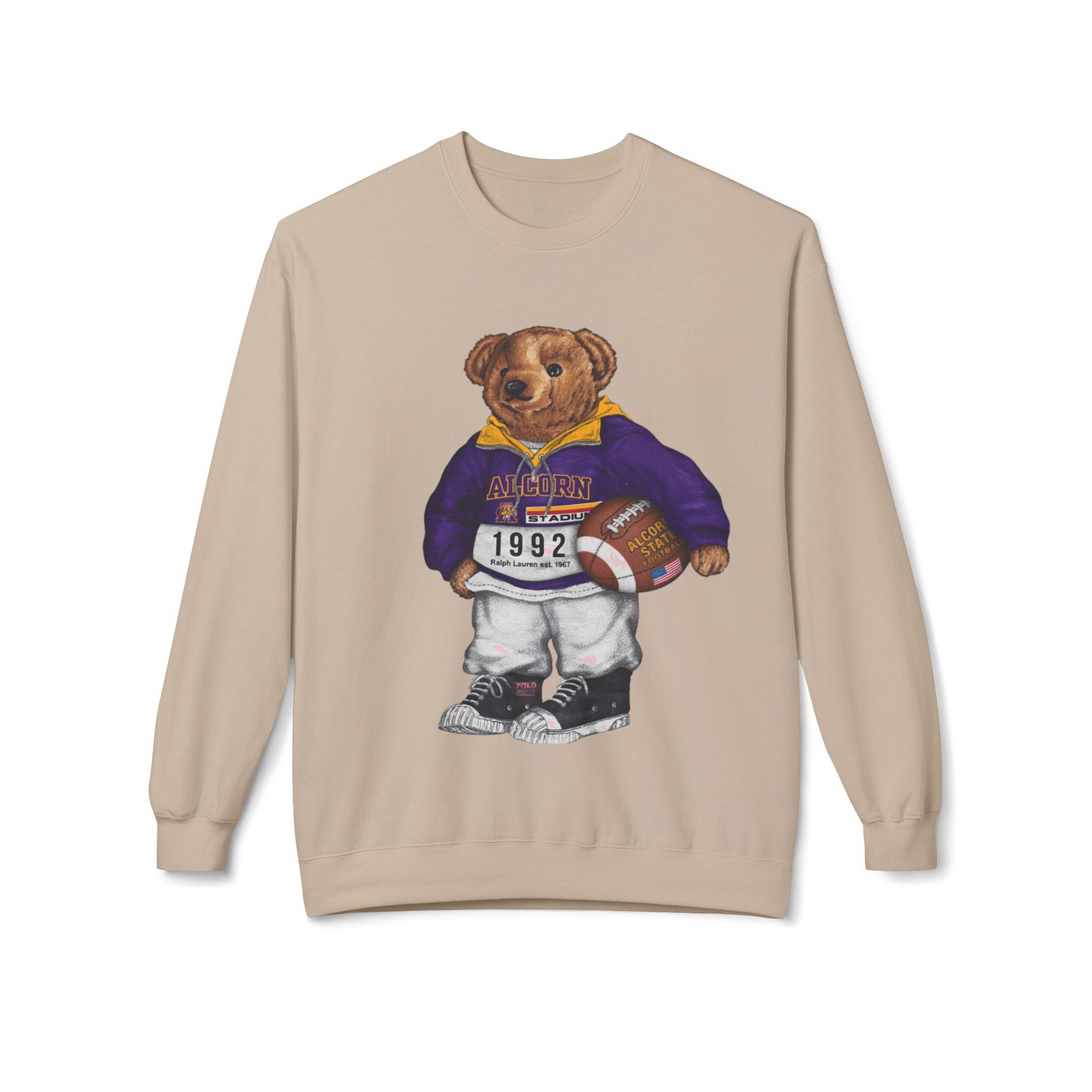 Alcorn State Bear Mascot Football Gear- HBCU Polo Bear sweatshirt