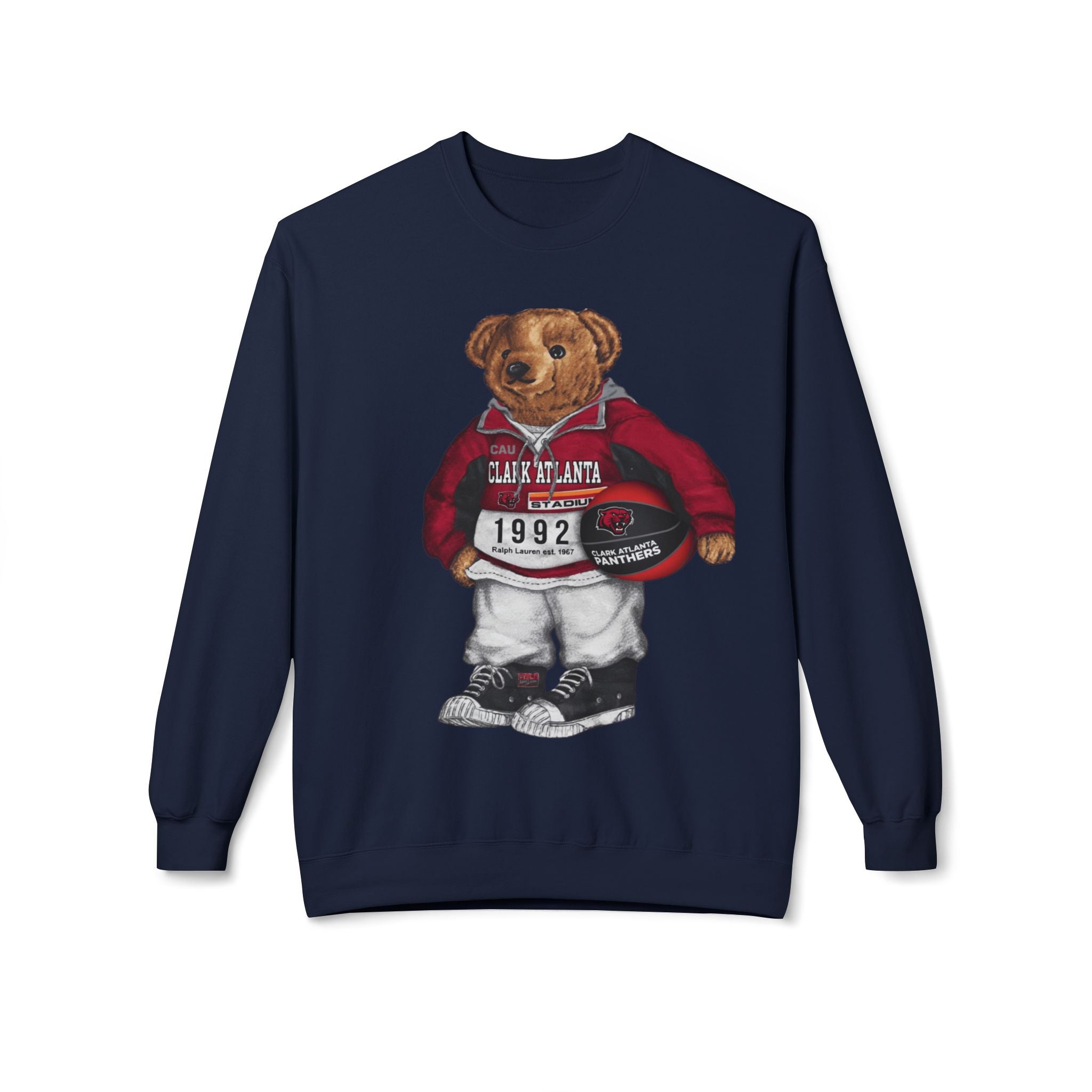 Clark Atlanta Panthers Bear Mascot- HBCU Polo Bear sweatshirt