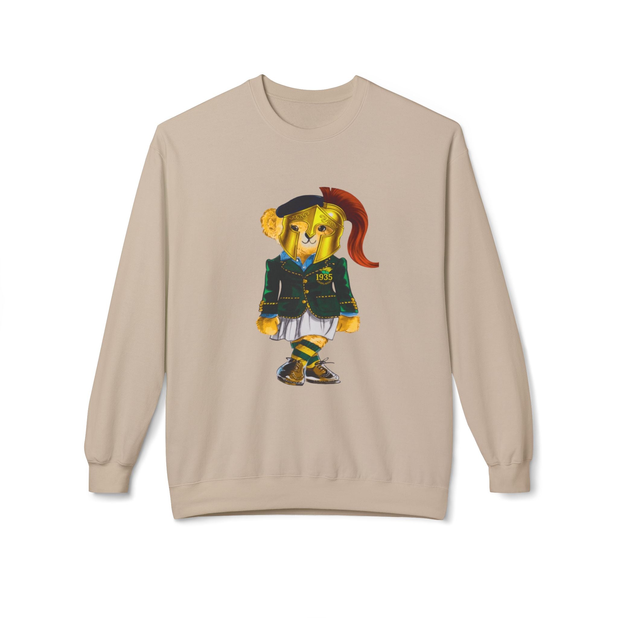 Norfolk State Lady Bear in Golden Helmet Sweatshirt | HBCU Polo Bear