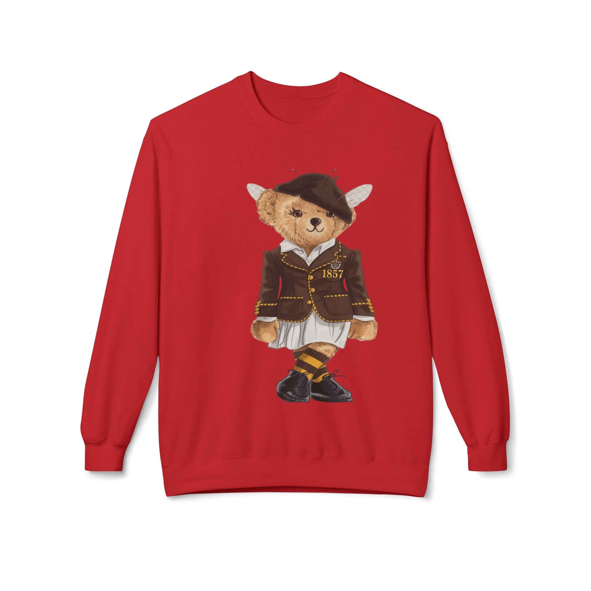 Harris–Stowe HBCU Polo Bear Sweatshirt | HSSU Hornets Teddy | Black Gold Heritage Crew | Yards & Dorms