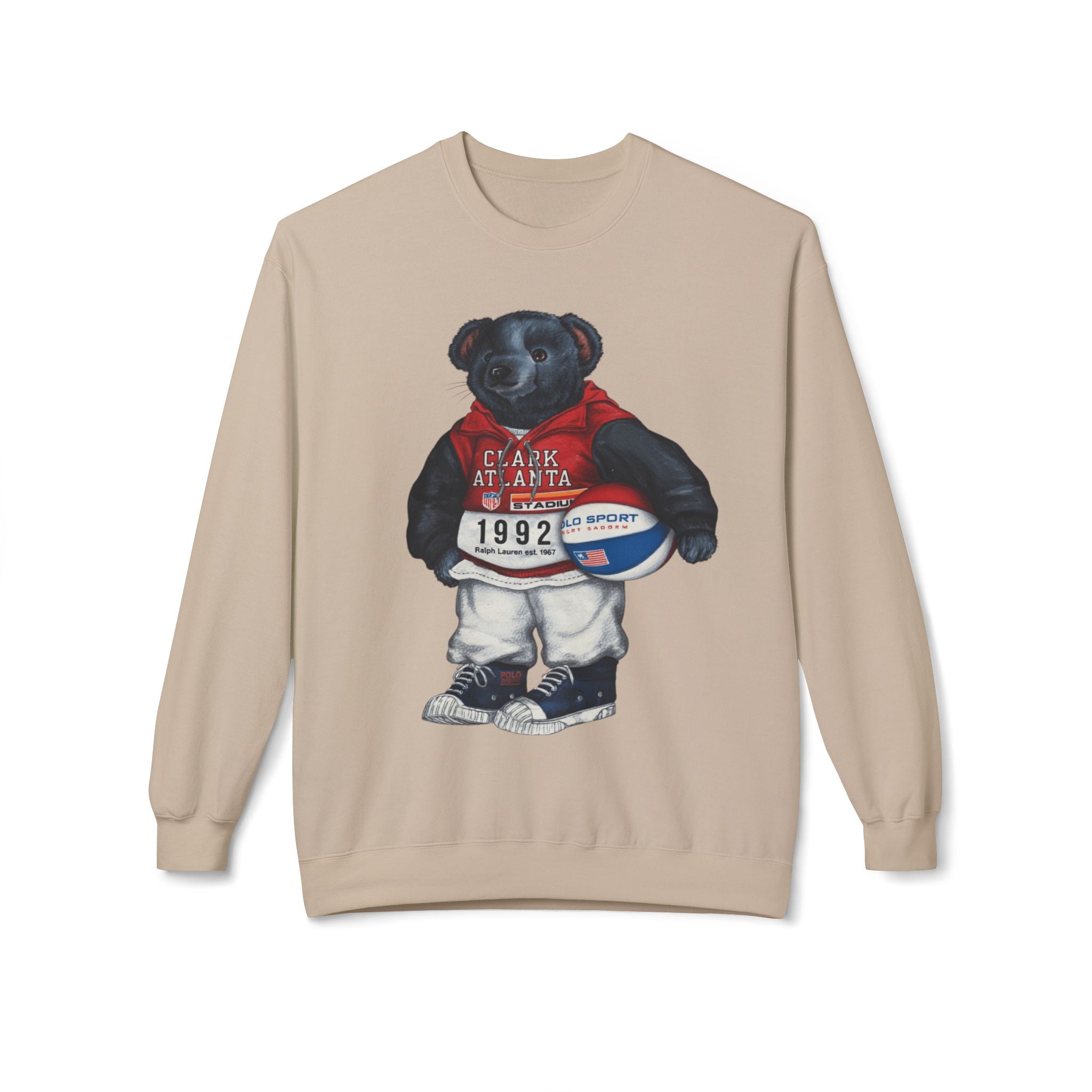 Clark Atlanta Bear Mascot- HBCU Polo Bear sweatshirt