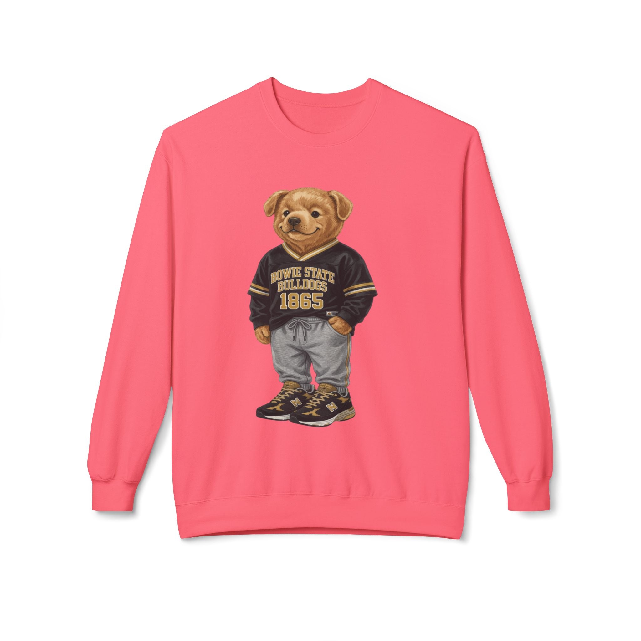 Bowie State Bulldogs Mascot Character- HBCU Polo Bear sweatshirt