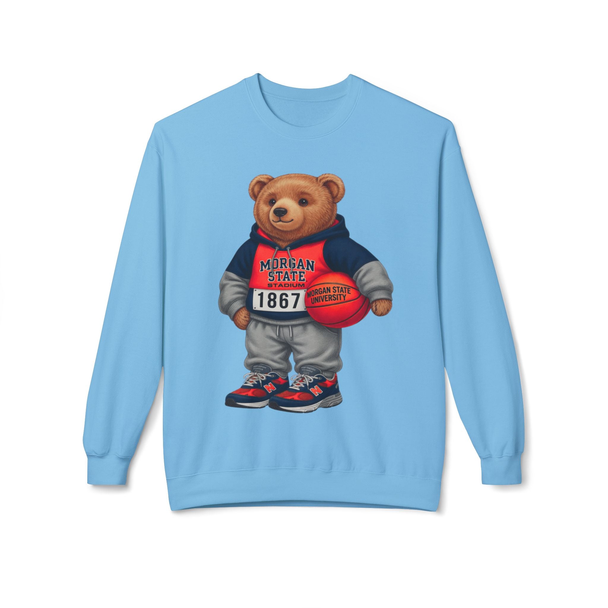 Morgan State Bear Mascot- HBCU Polo Bear sweatshirt