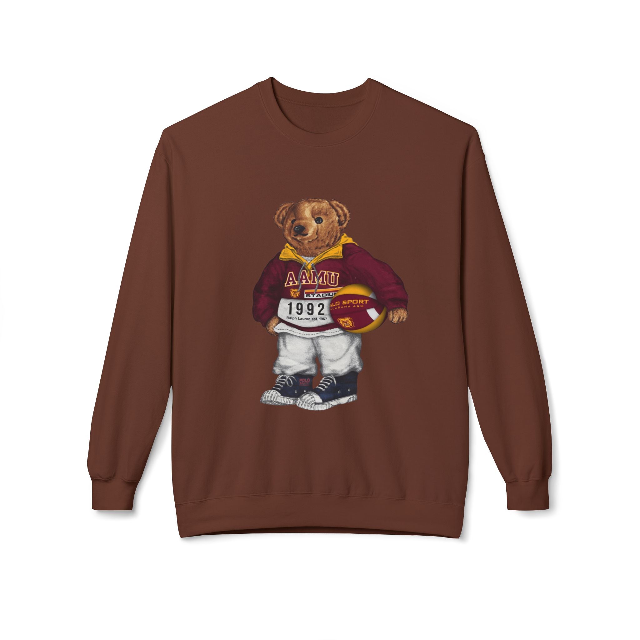 Alabama A&M University Teddy Bear Mascot- HBCU Polo Bear sweatshirt