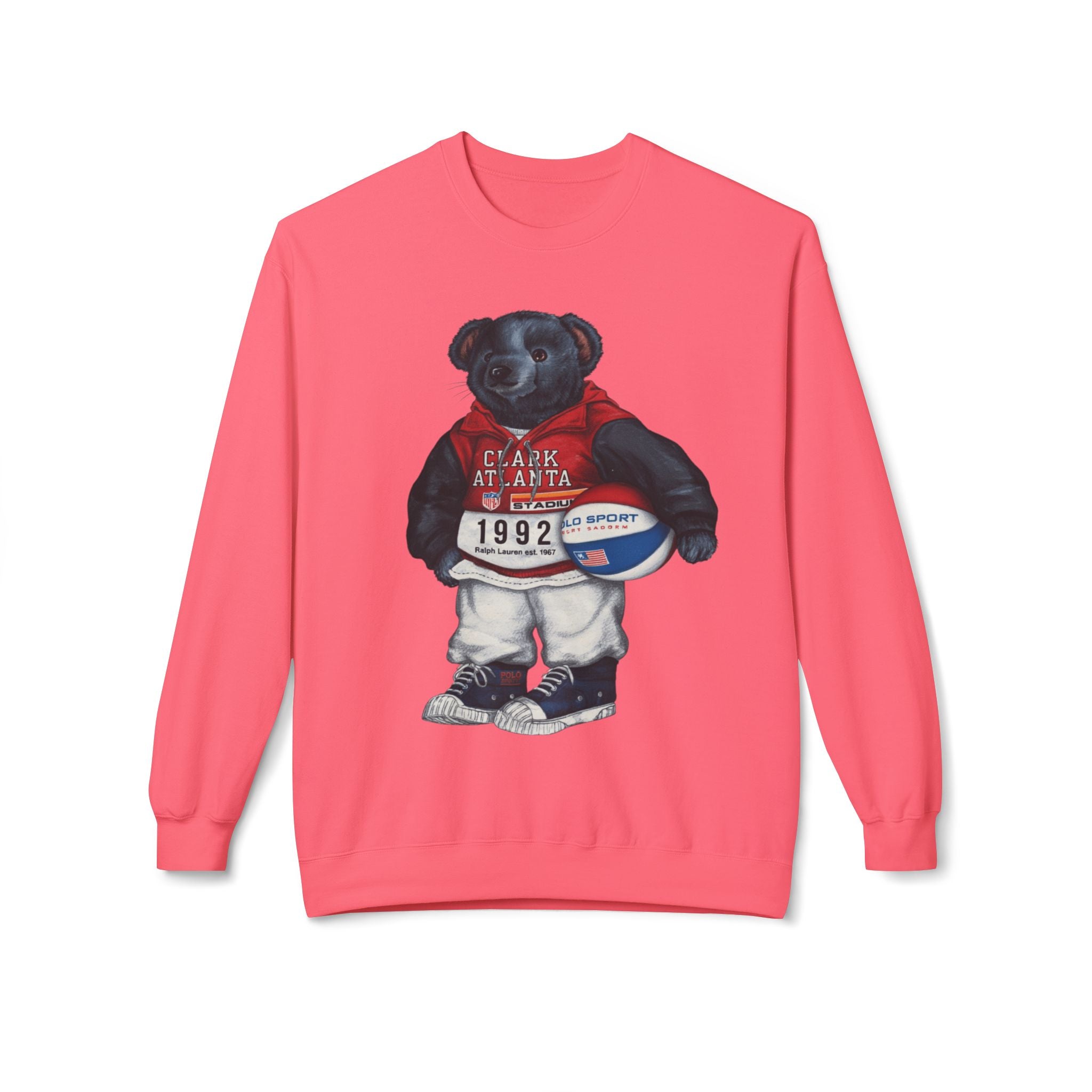 Clark Atlanta Bear Mascot- HBCU Polo Bear sweatshirt