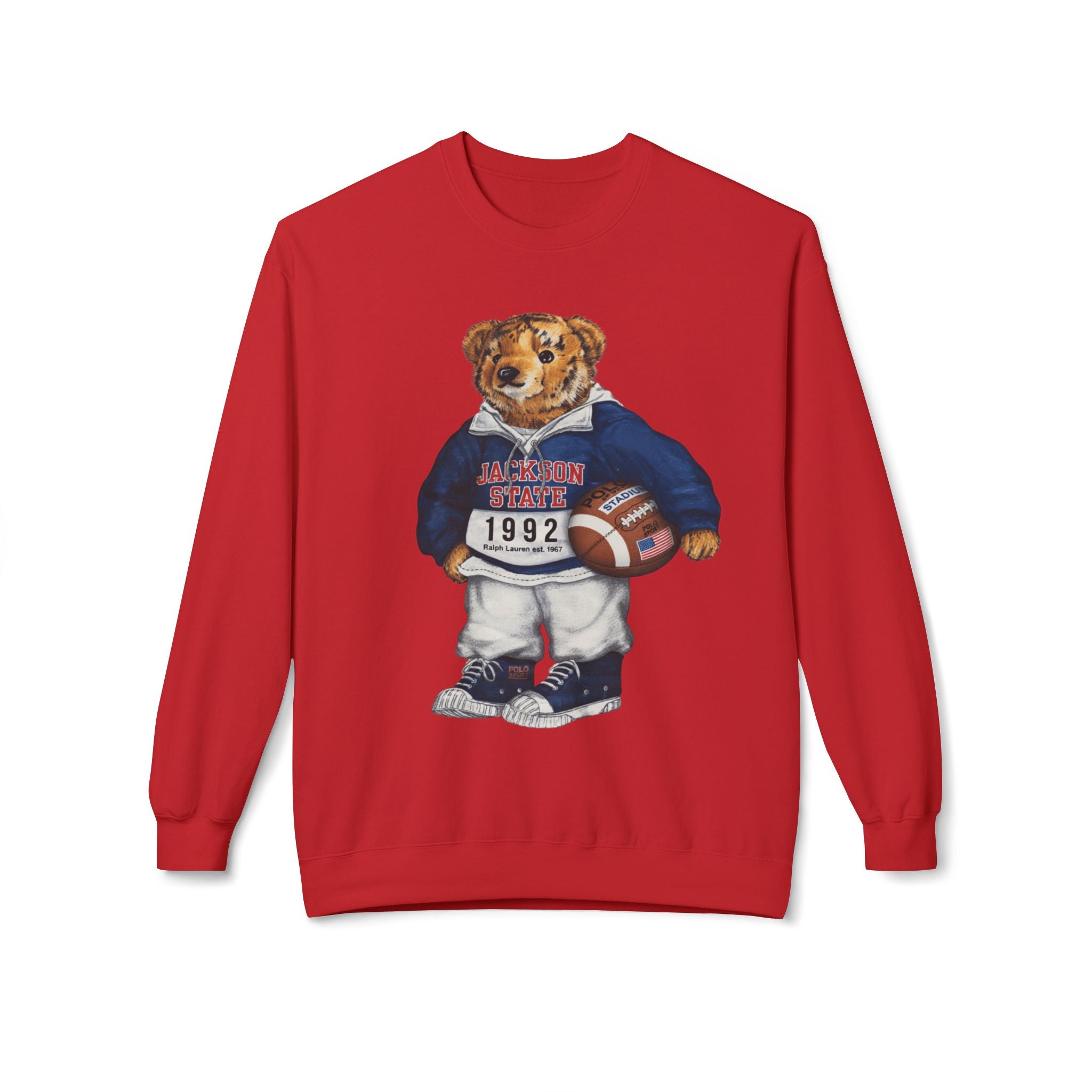 Jackson State Bear Mascot- HBCU Polo Bear sweatshirt