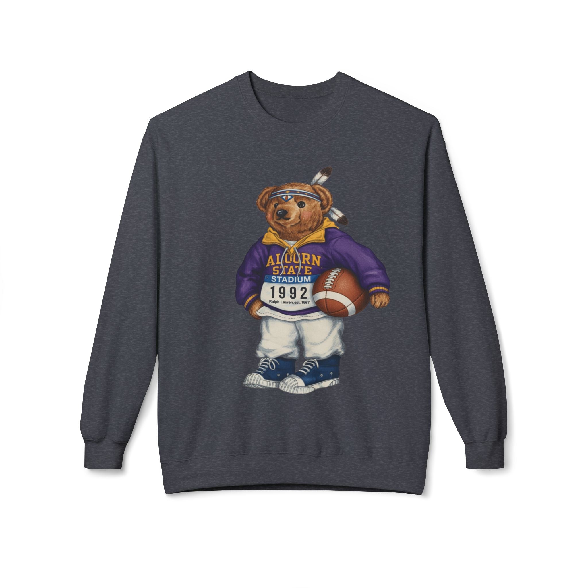 Auburn State Stadium Teddy Bear Mascot 1992- HBCU Polo Bear sweatshirt