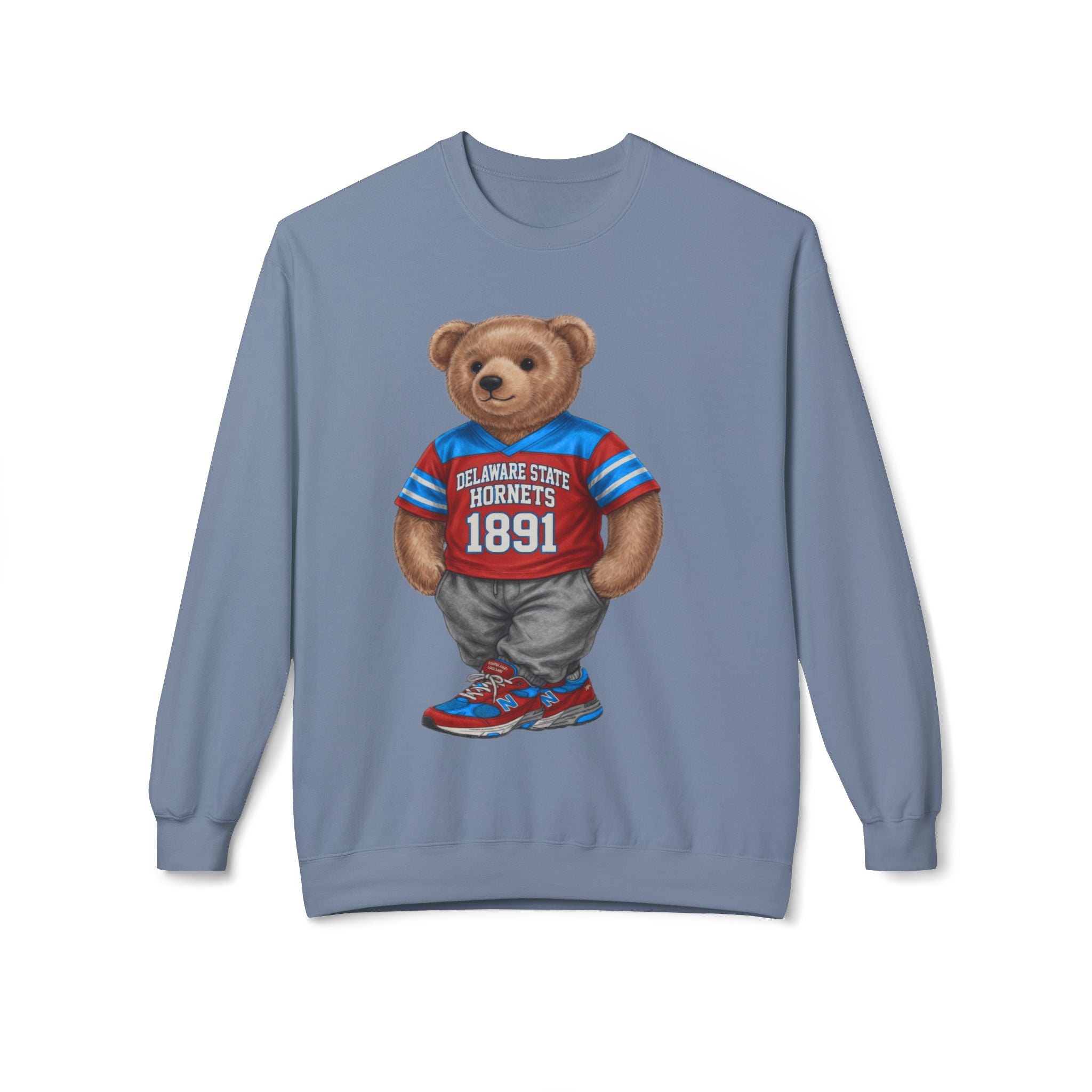 Delaware State Hornets Mascot Bear- HBCU Polo Bear sweatshirt
