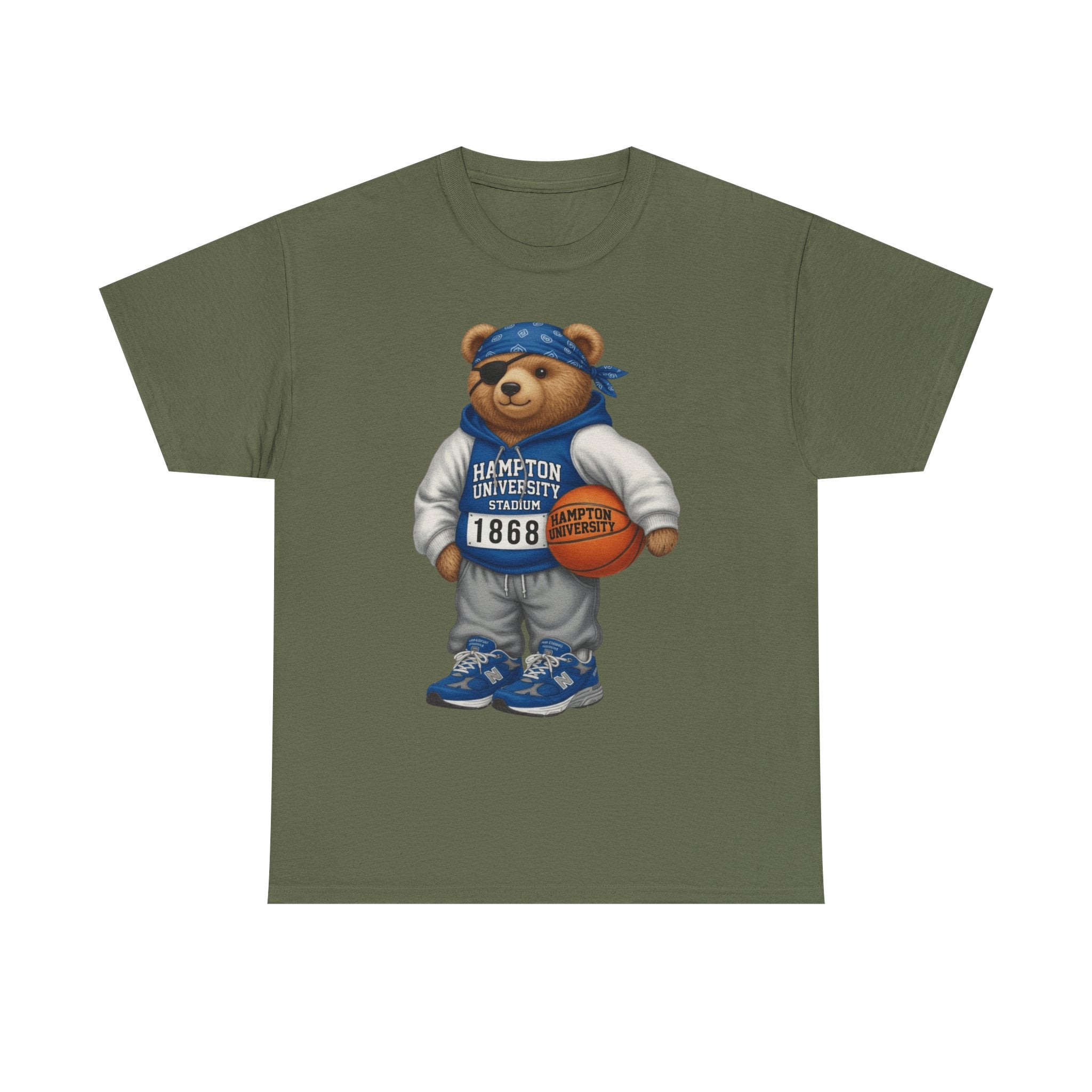 Hampton University  Bear Basketball T-Shirt - '1868' Vintage Campus Spirit Tee
