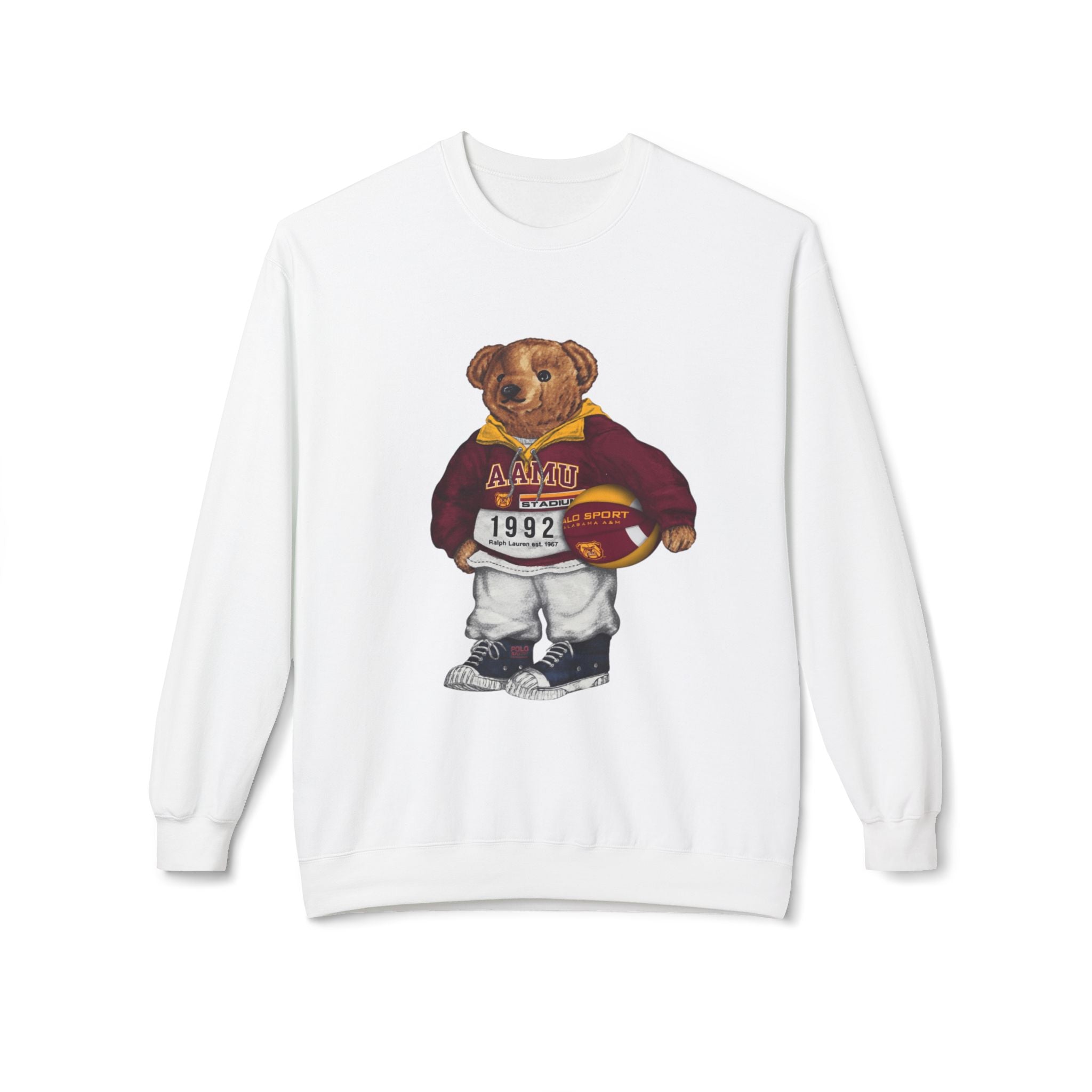 Alabama A&M University Teddy Bear Mascot- HBCU Polo Bear sweatshirt