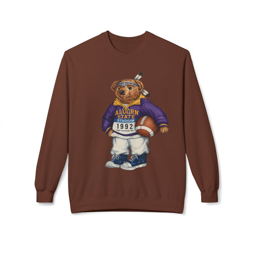 Auburn State Stadium Teddy Bear Mascot 1992- HBCU Polo Bear sweatshirt