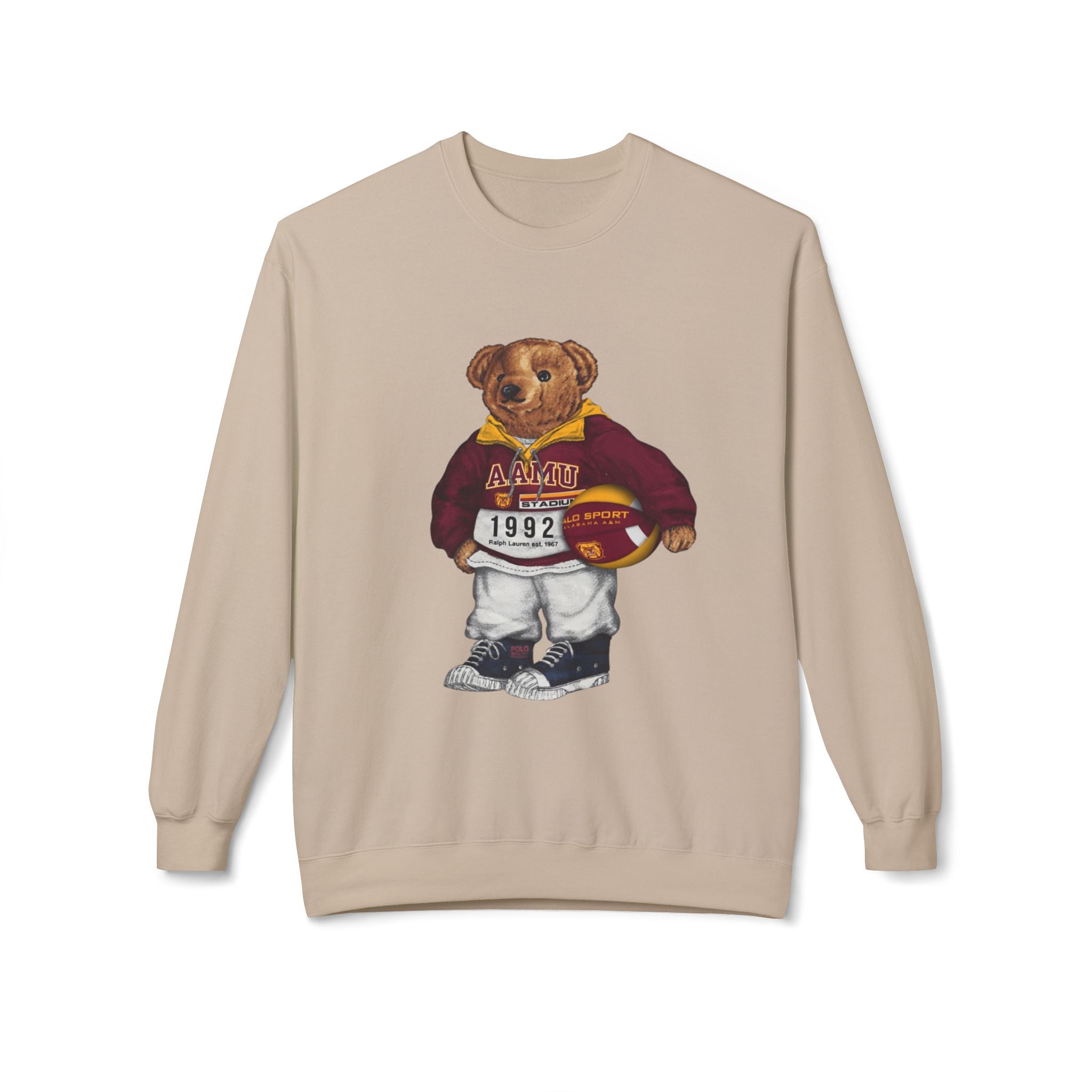 Alabama A&M University Teddy Bear Mascot- HBCU Polo Bear sweatshirt