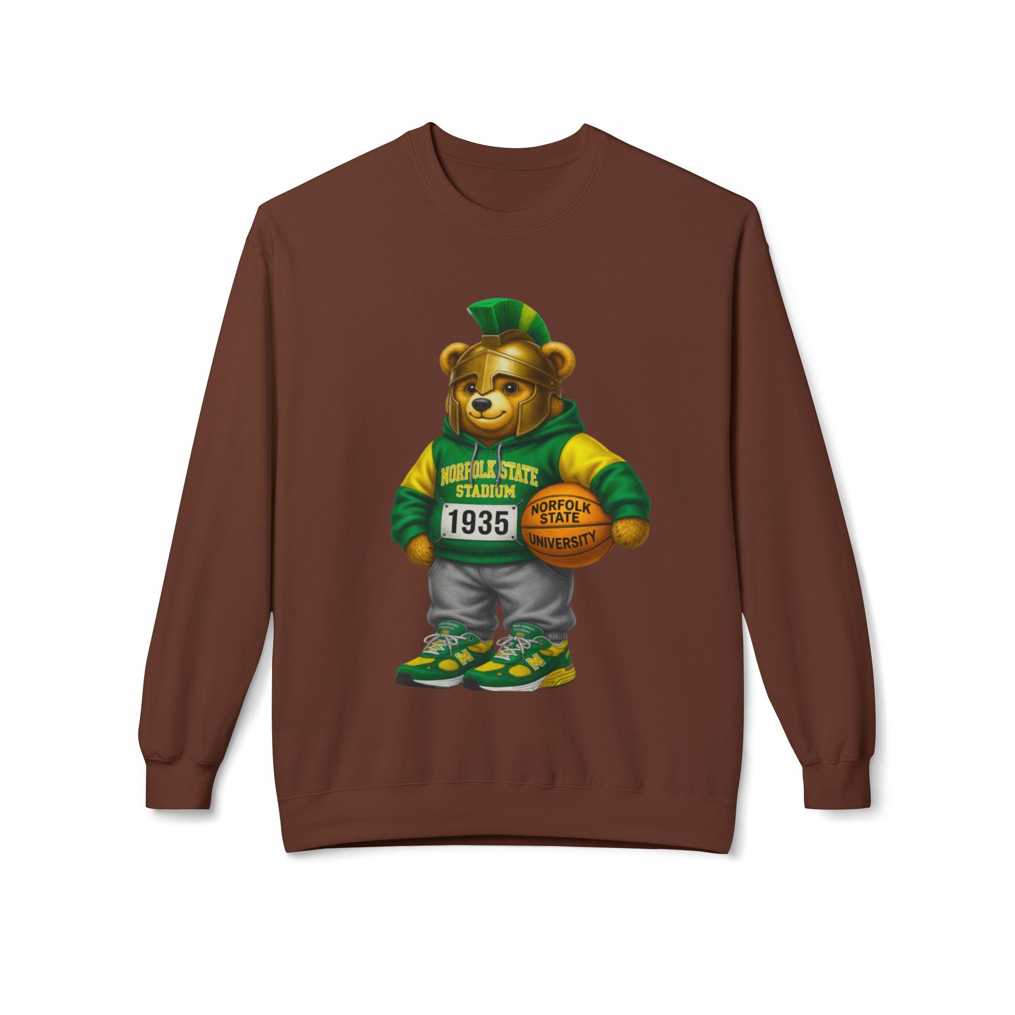 Norfolk State Bear Mascot- HBCU Polo Bear sweatshirt
