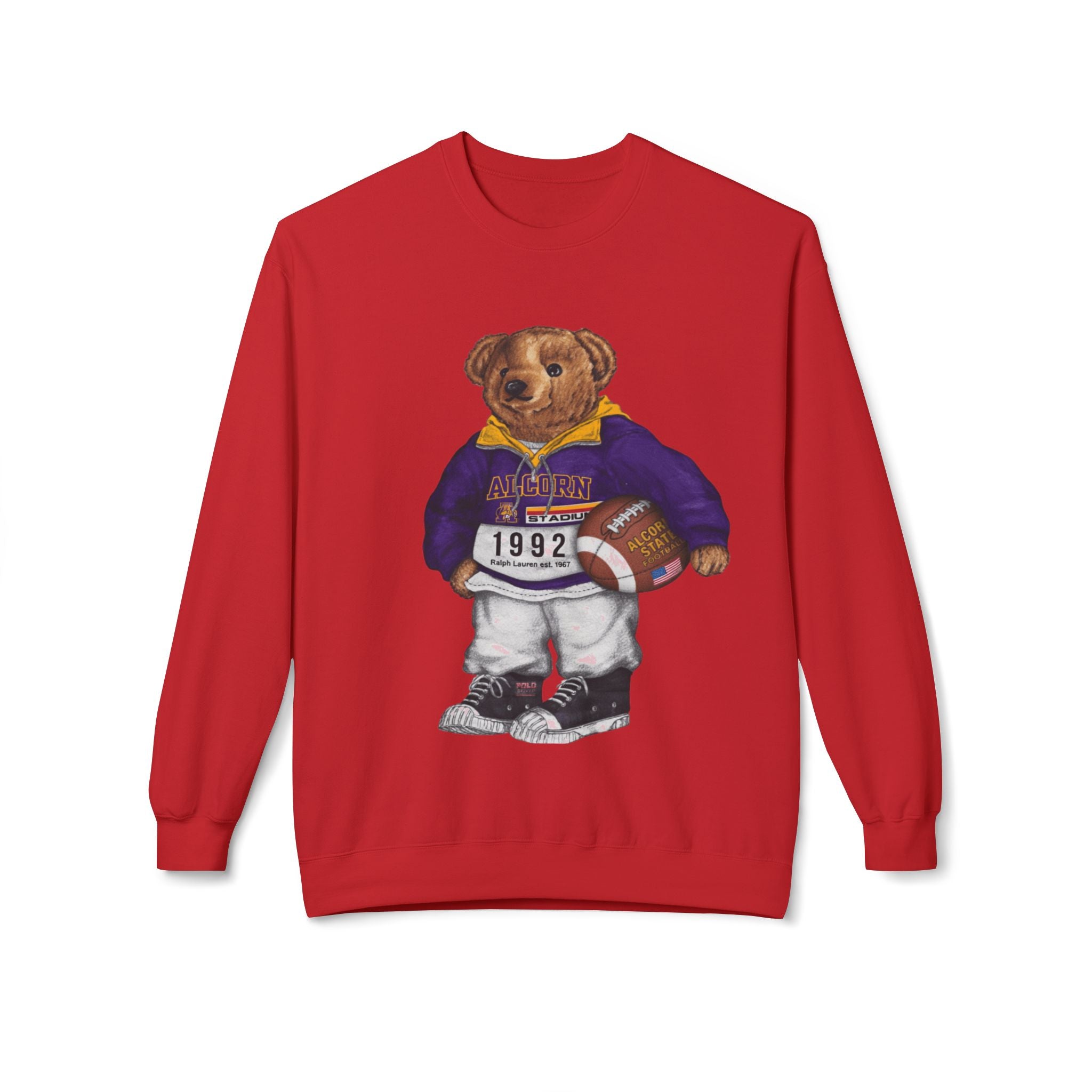 Alcorn State Bear Mascot Football Gear- HBCU Polo Bear sweatshirt