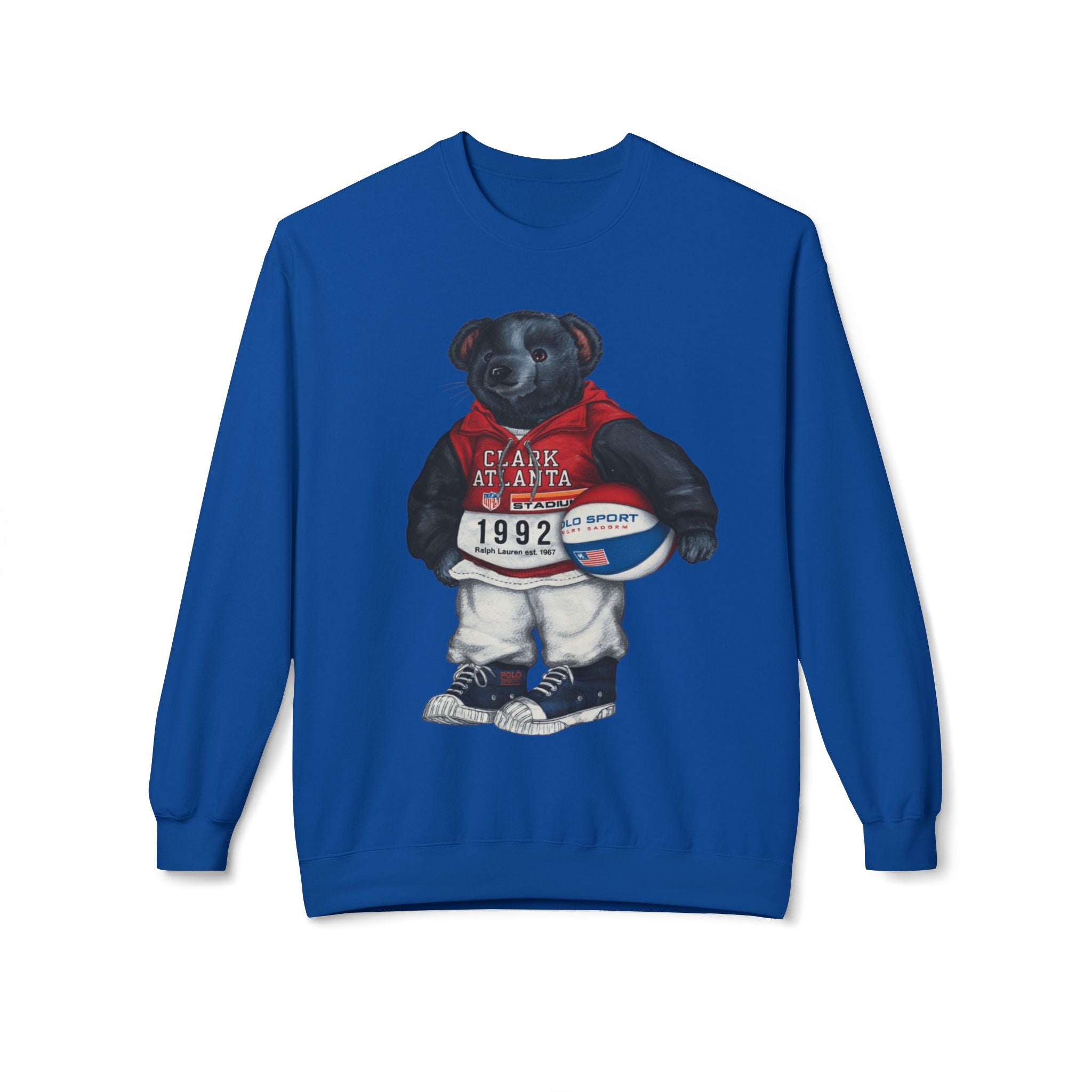 Clark Atlanta Bear Mascot- HBCU Polo Bear sweatshirt