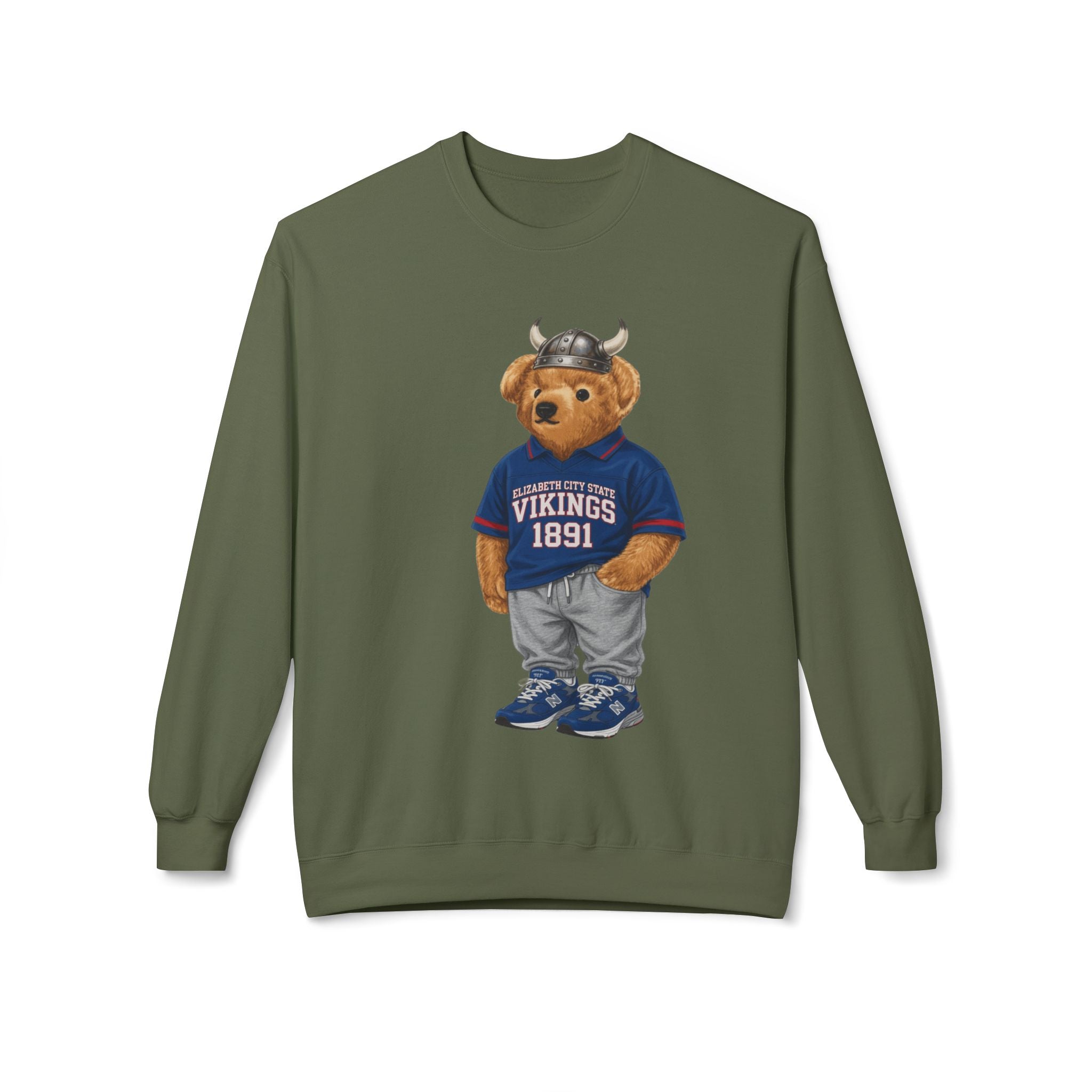 Viking Bear Mascot- HBCU Polo Bear sweatshirt