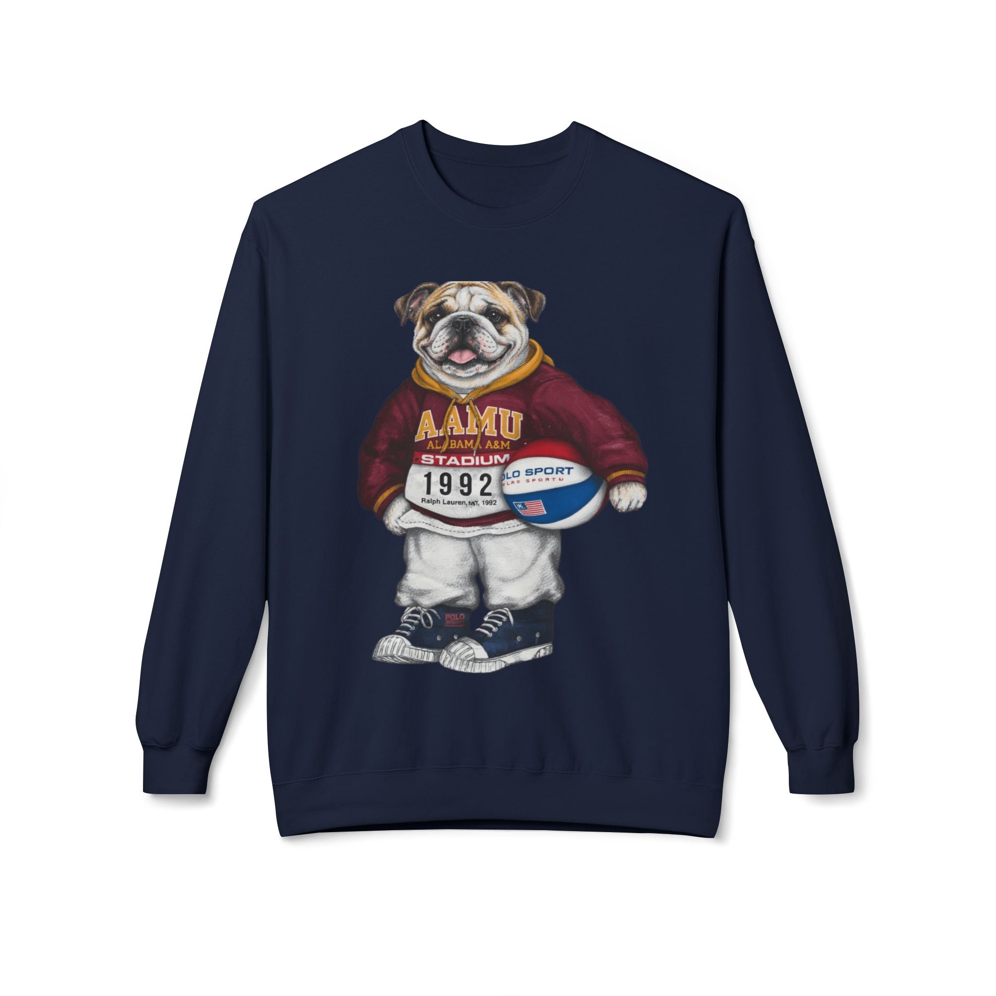 AAMU Bulldog Mascot Stadium Hoodie 1992- HBCU Polo Bear sweatshirt