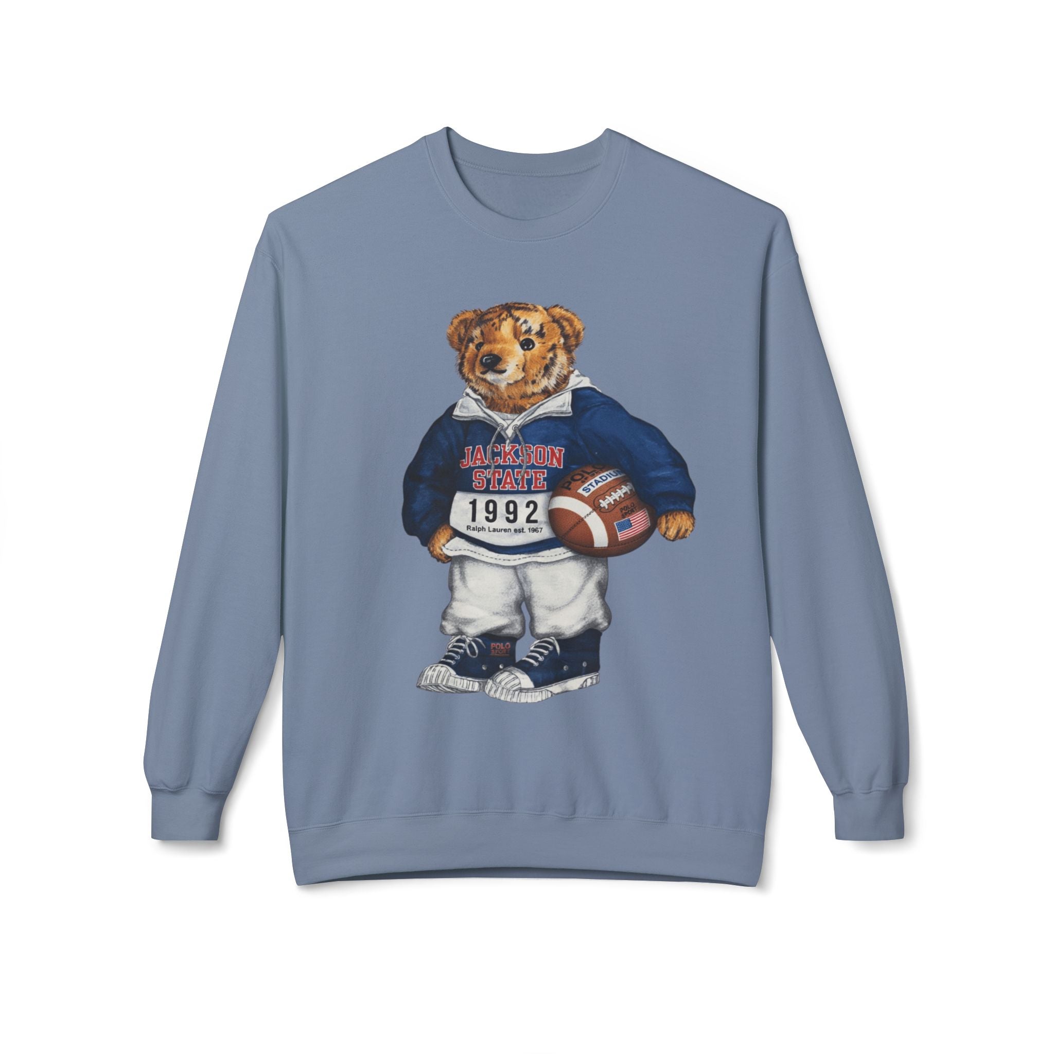 Jackson State Bear Mascot- HBCU Polo Bear sweatshirt