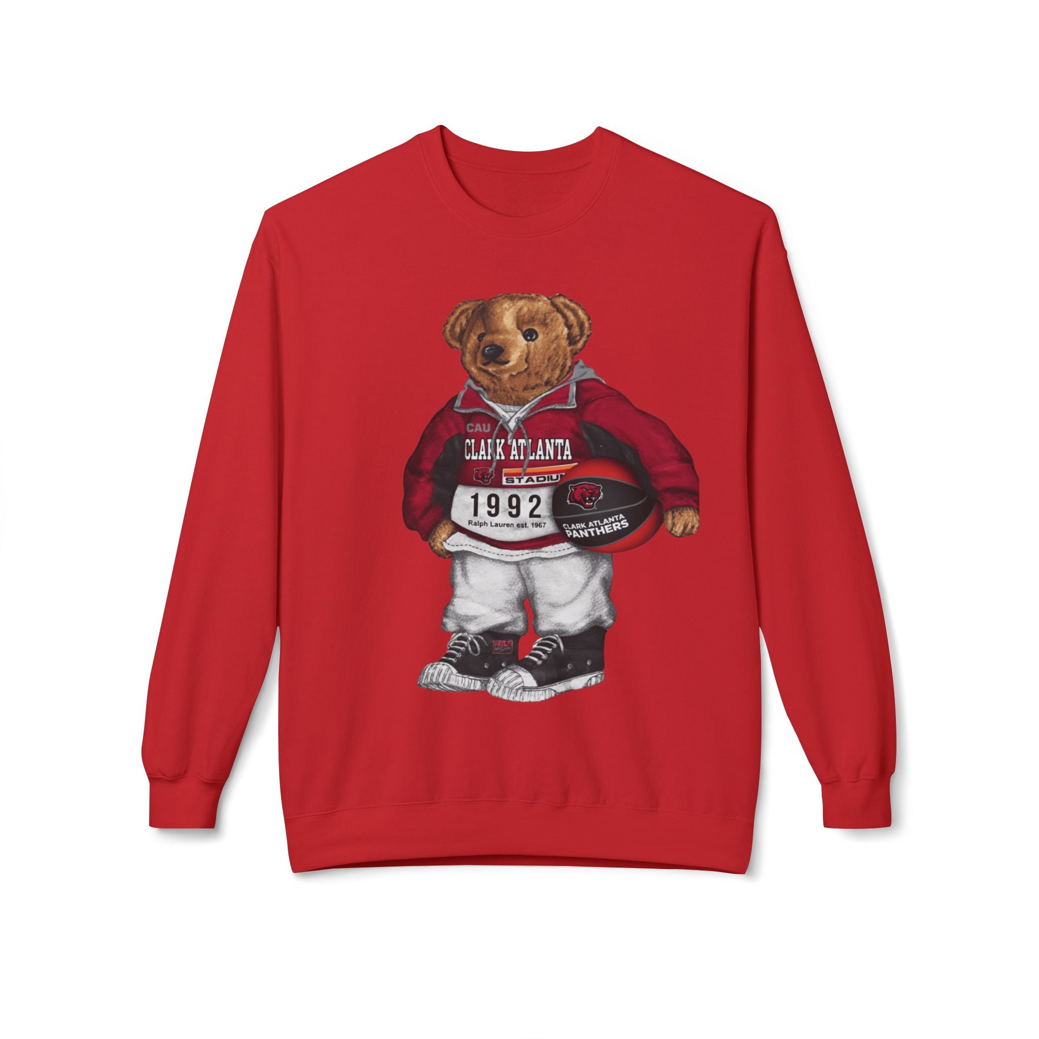 Clark Atlanta Panthers Bear Mascot- HBCU Polo Bear sweatshirt