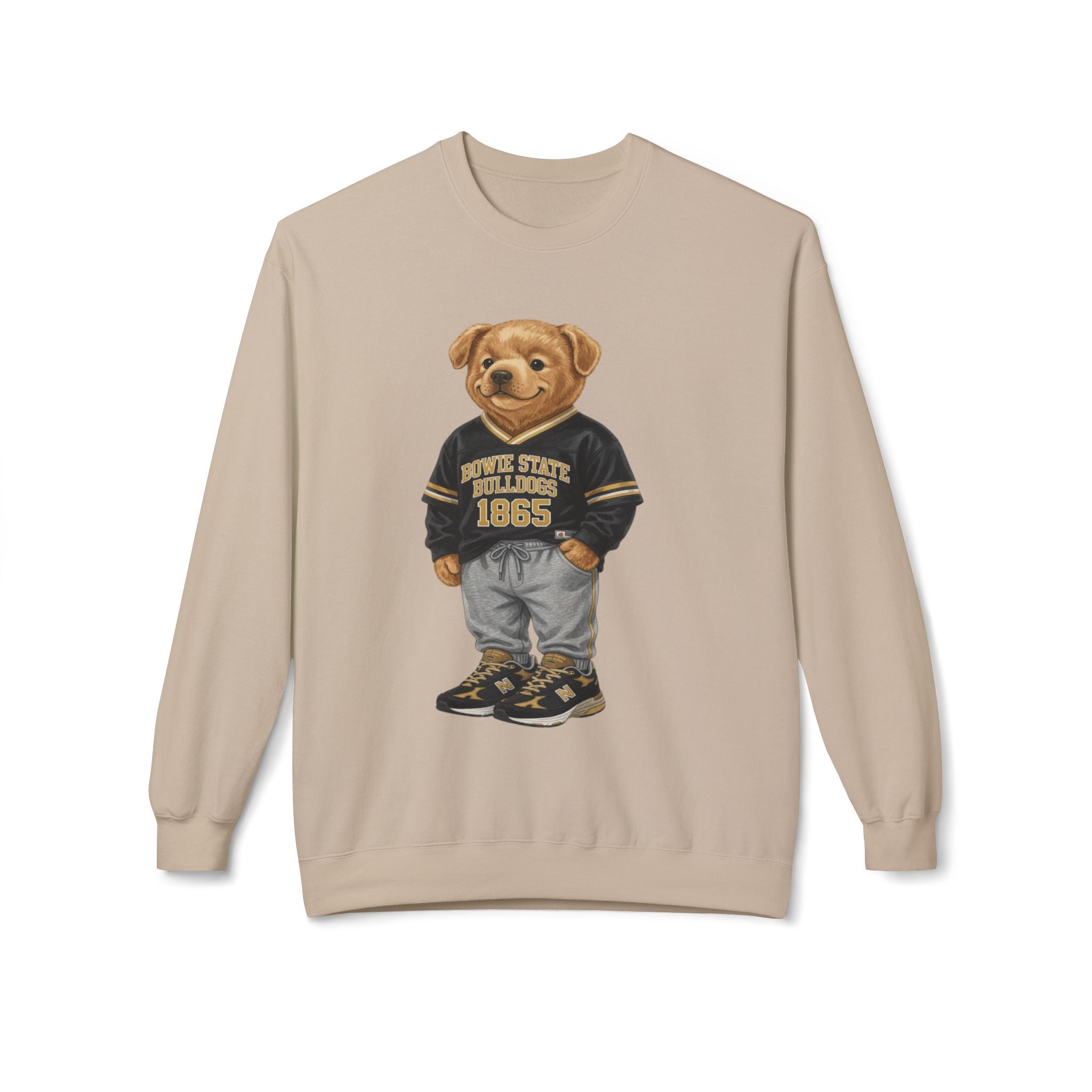 Bowie State Bulldogs Mascot Character- HBCU Polo Bear sweatshirt