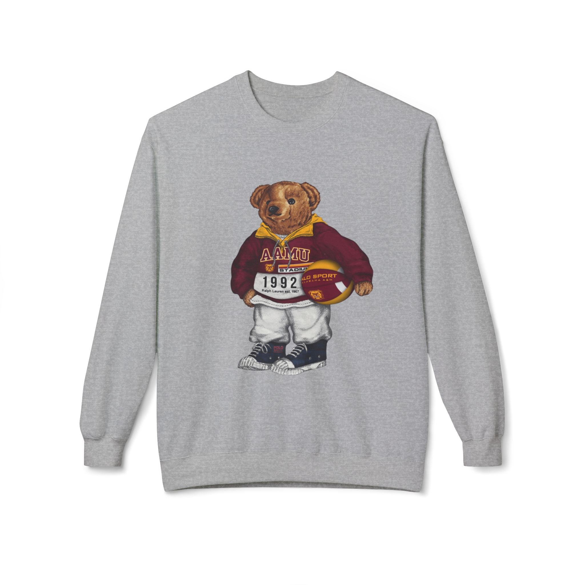 Alabama A&M University Teddy Bear Mascot- HBCU Polo Bear sweatshirt