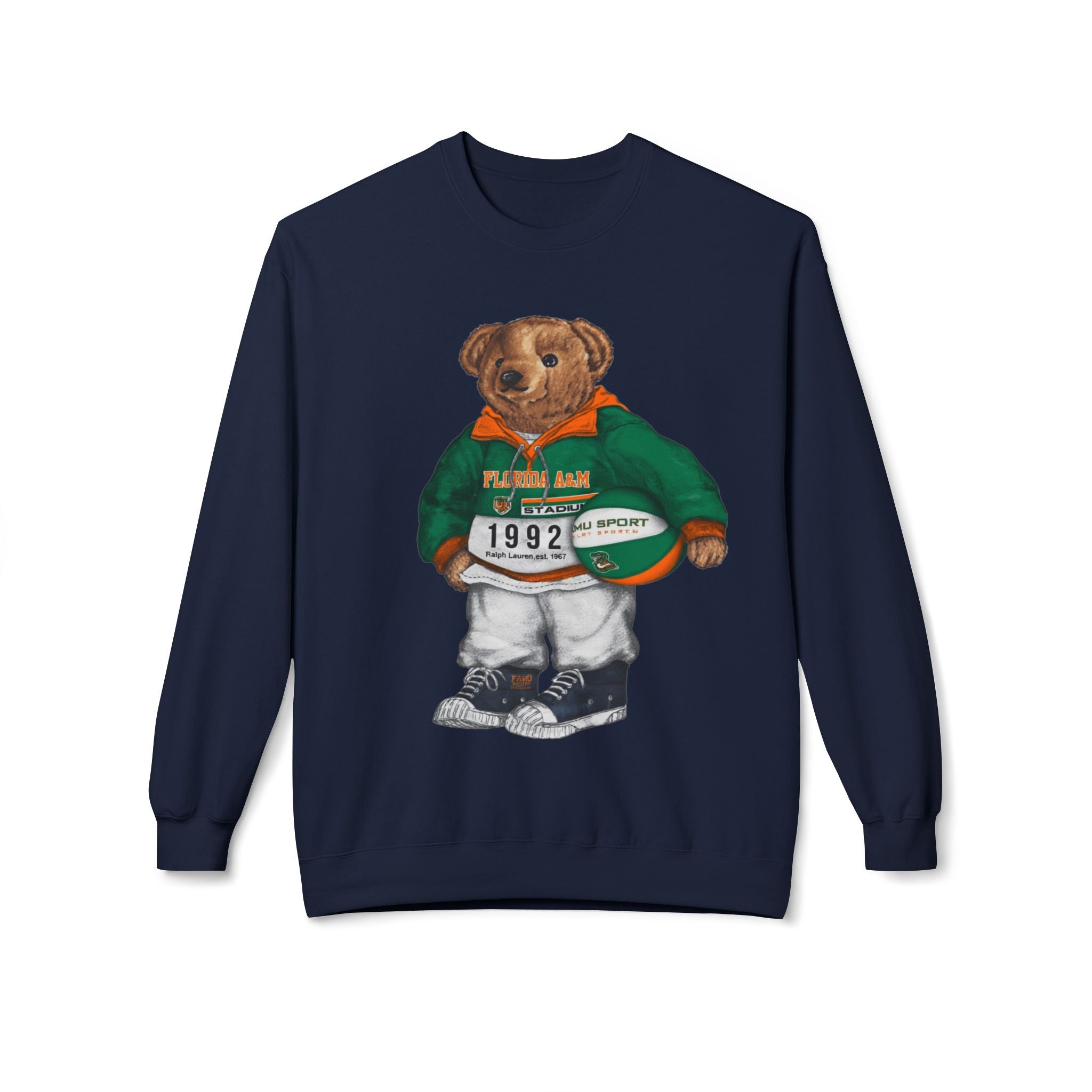 FAMU Rattlers Mascot Basketball Spirit- HBCU Polo Bear sweatshirt