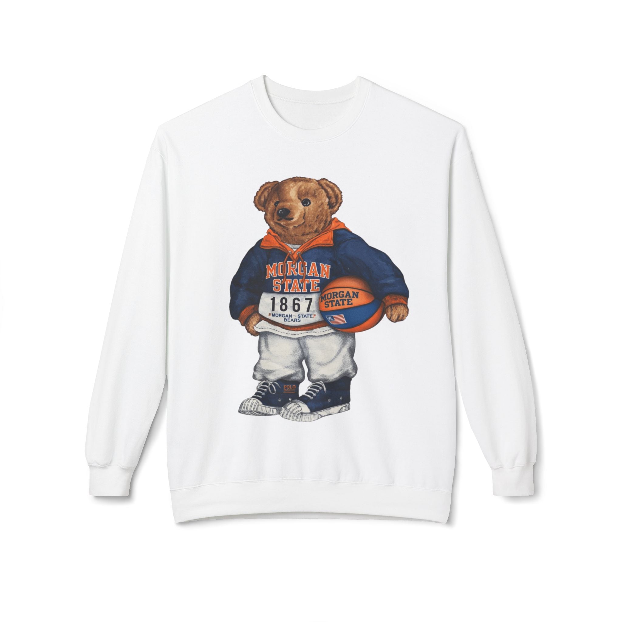 Morgan State Bear Mascot- HBCU Polo Bear sweatshirt
