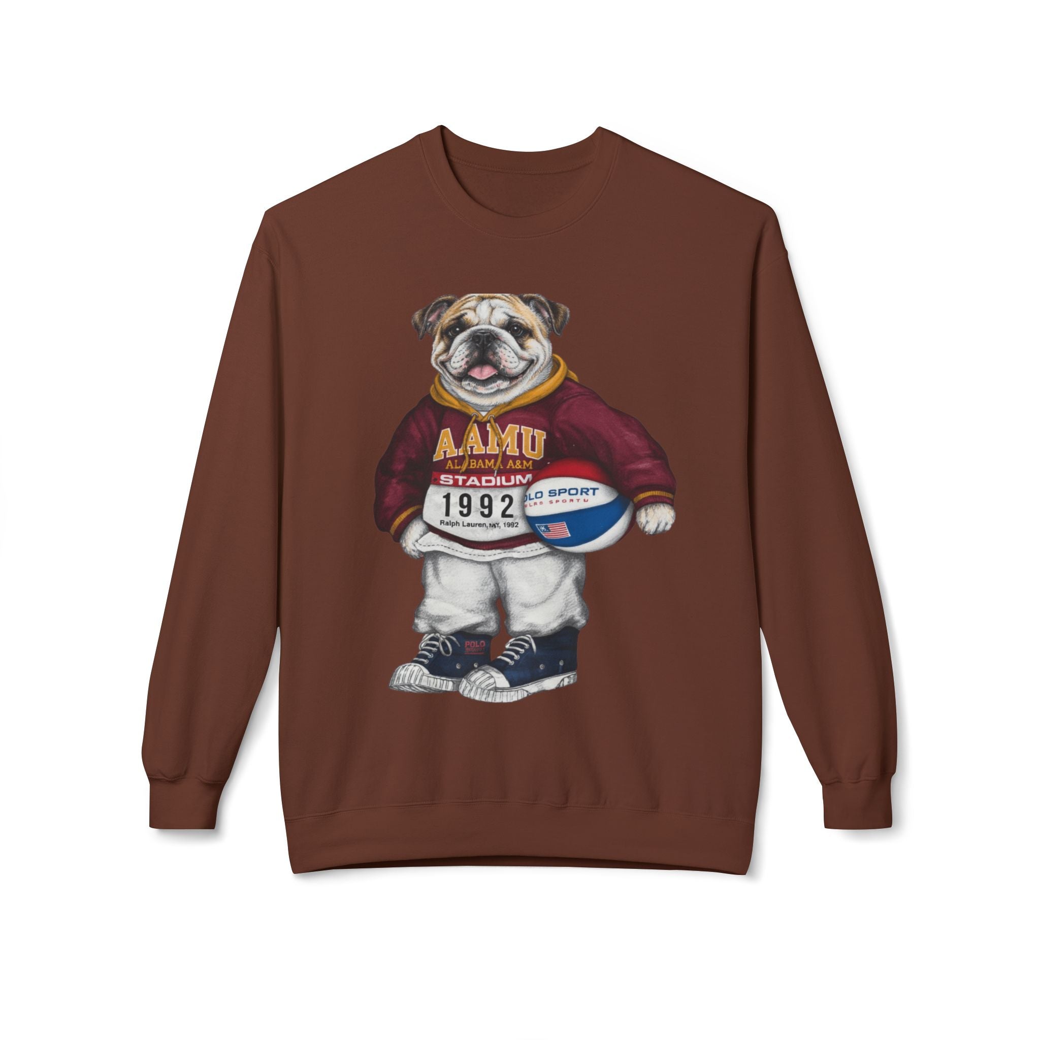 AAMU Bulldog Mascot Stadium Hoodie 1992- HBCU Polo Bear sweatshirt