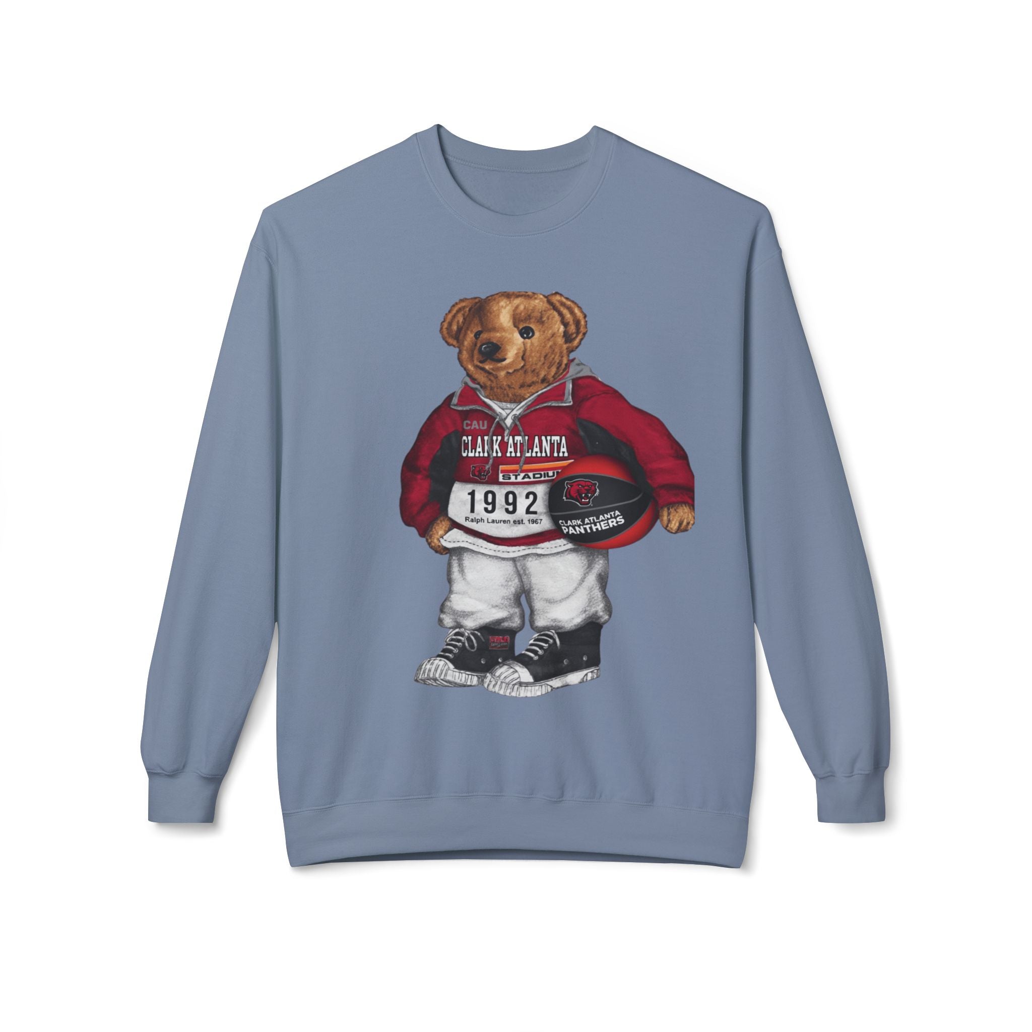 Clark Atlanta Panthers Bear Mascot- HBCU Polo Bear sweatshirt