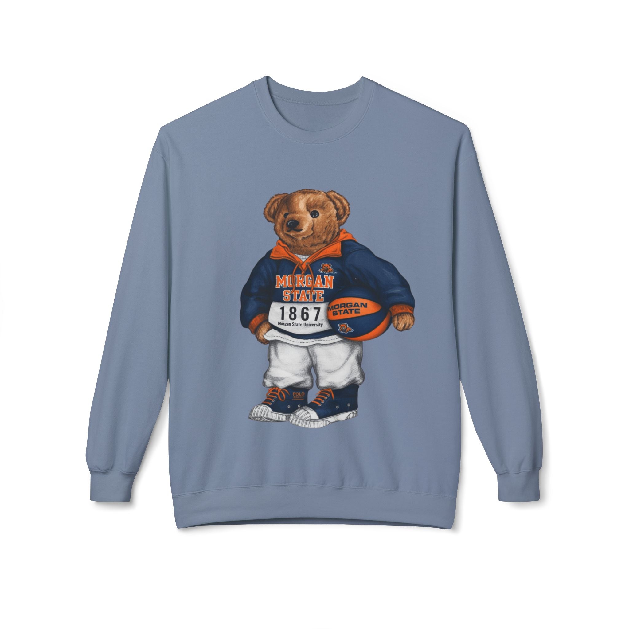 Morgan State University Mascot Bear- HBCU Polo Bear sweatshirt