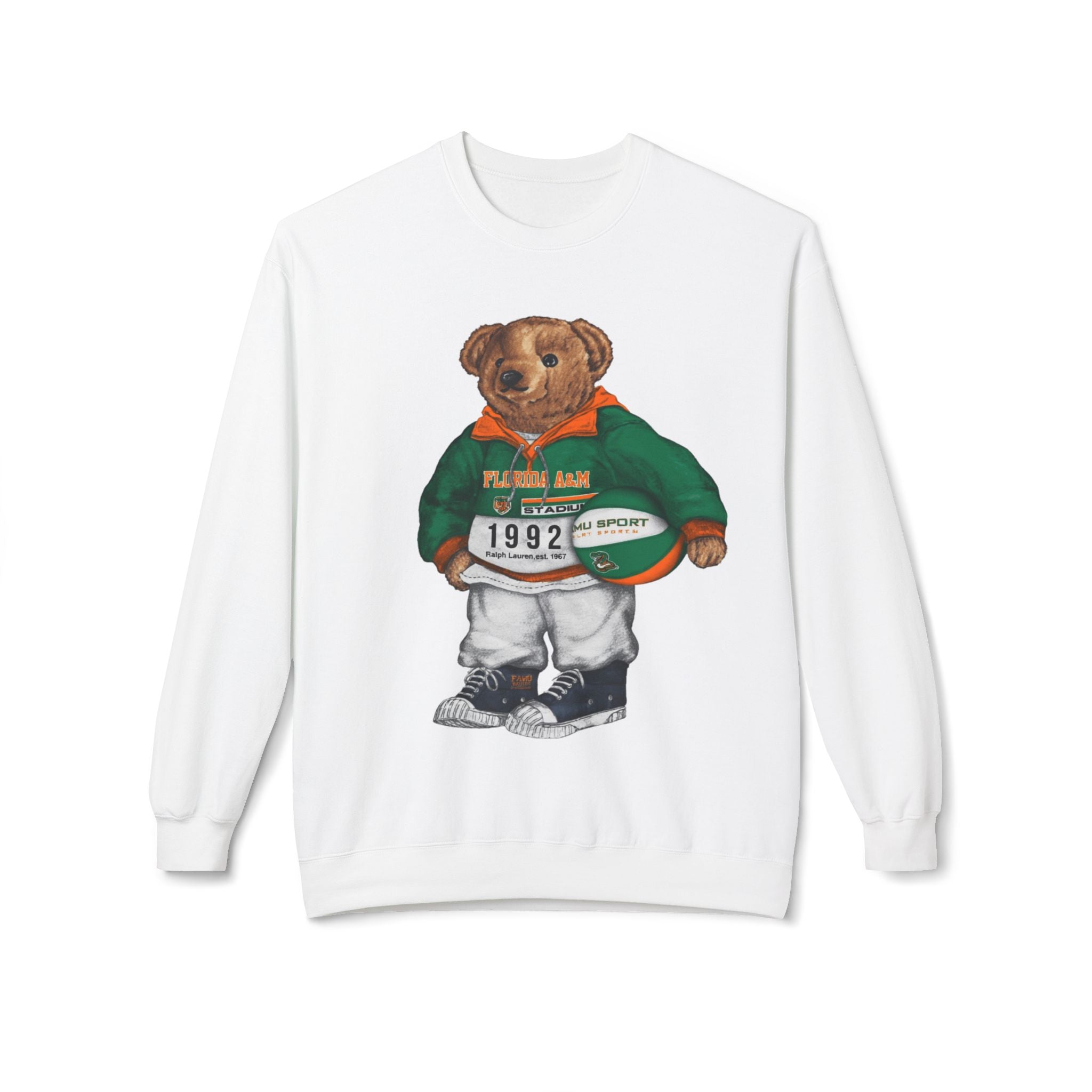 FAMU Rattlers Mascot Basketball Spirit- HBCU Polo Bear sweatshirt