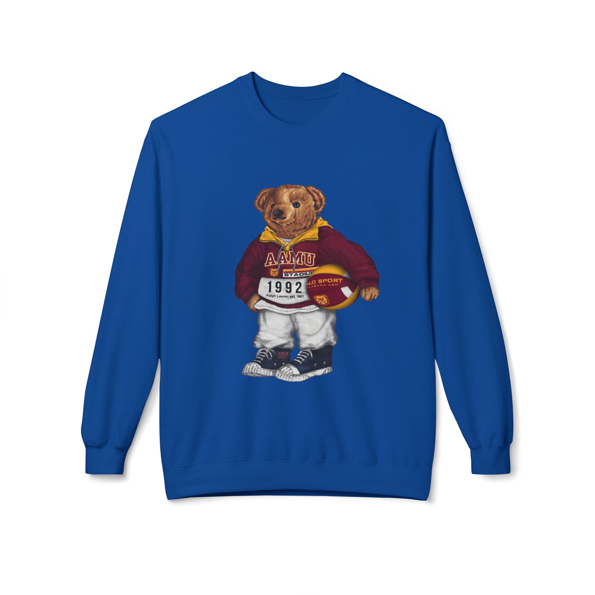 Alabama A&M University Teddy Bear Mascot- HBCU Polo Bear sweatshirt