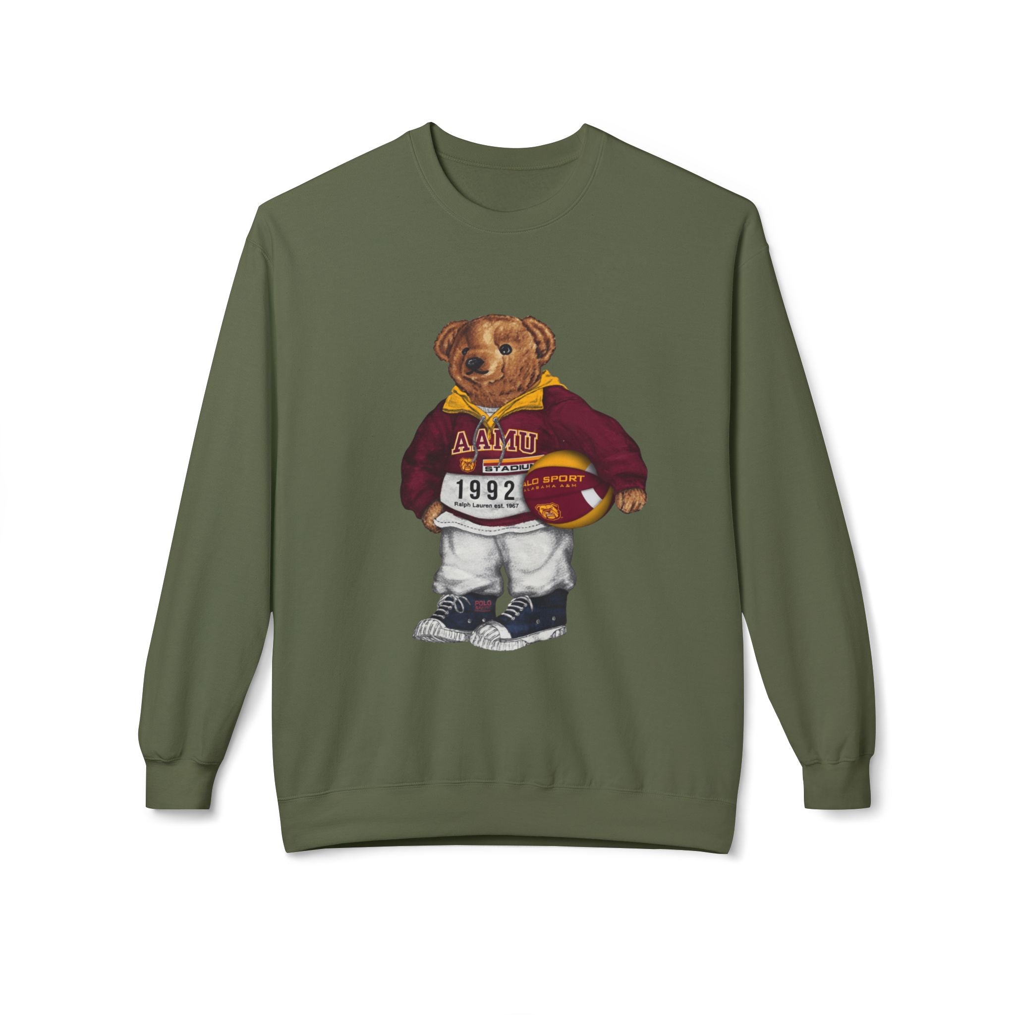 Alabama A&M University Teddy Bear Mascot- HBCU Polo Bear sweatshirt