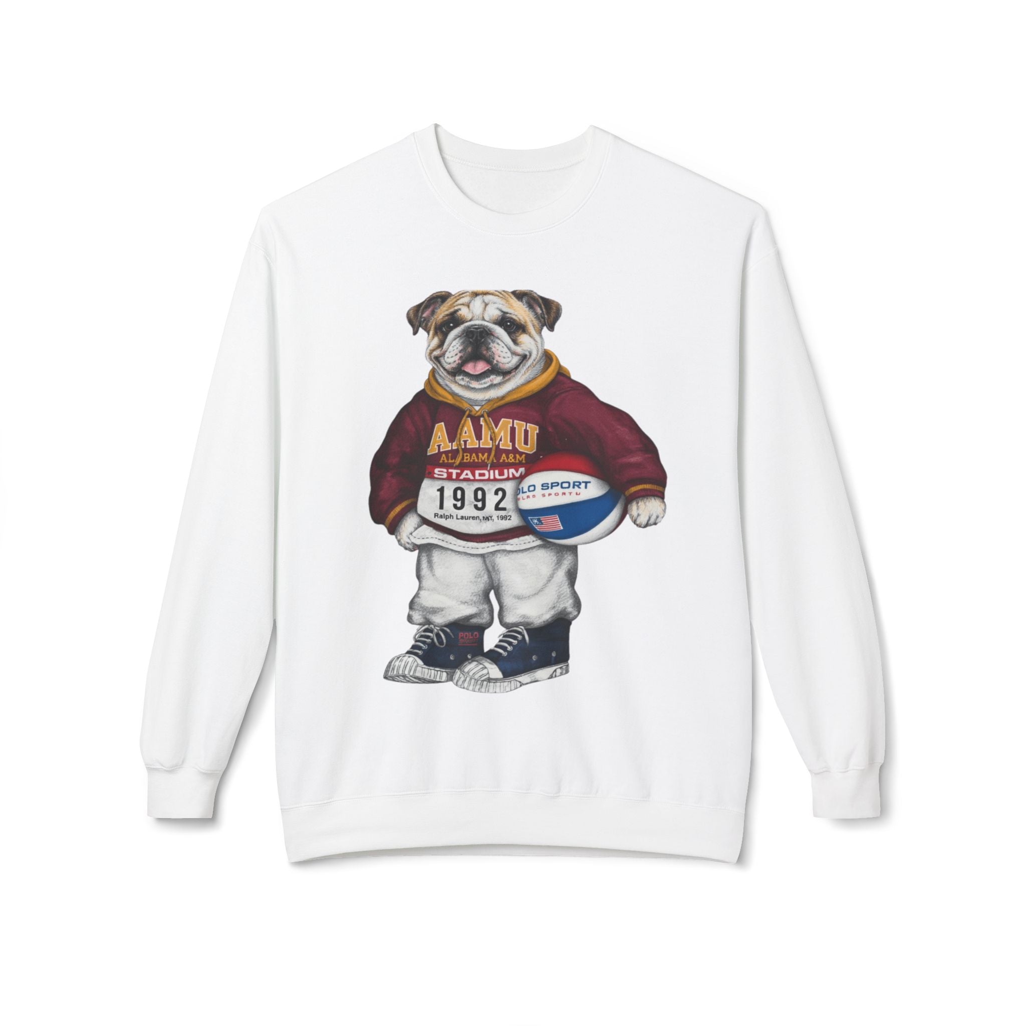 AAMU Bulldog Mascot Stadium Hoodie 1992- HBCU Polo Bear sweatshirt