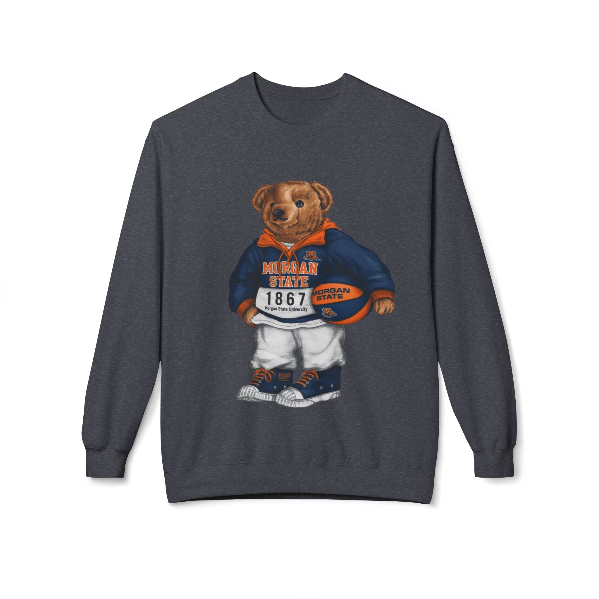 Morgan State University Mascot Bear- HBCU Polo Bear sweatshirt