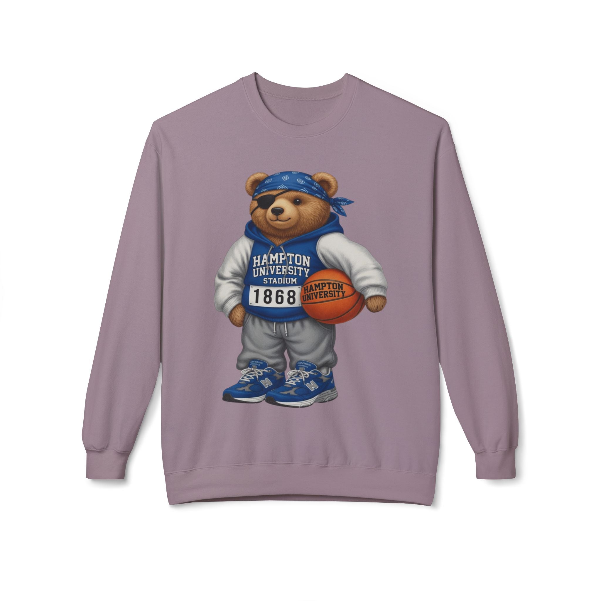 Hampton University Stadium Bear Mascot- HBCU Polo Bear sweatshirt