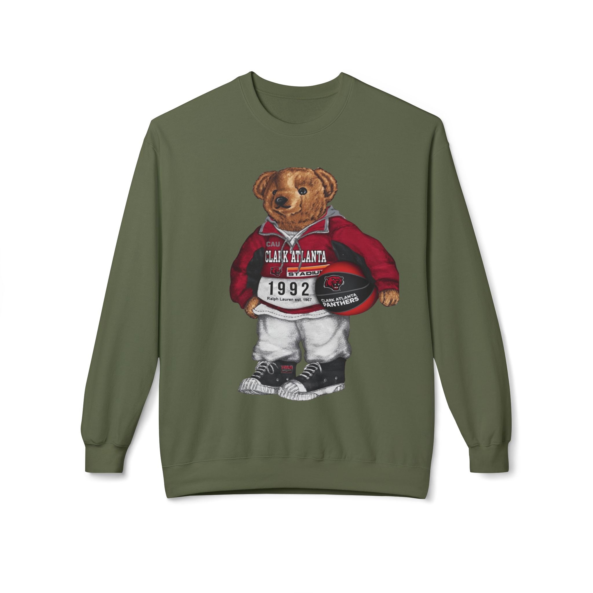 Clark Atlanta Panthers Bear Mascot- HBCU Polo Bear sweatshirt