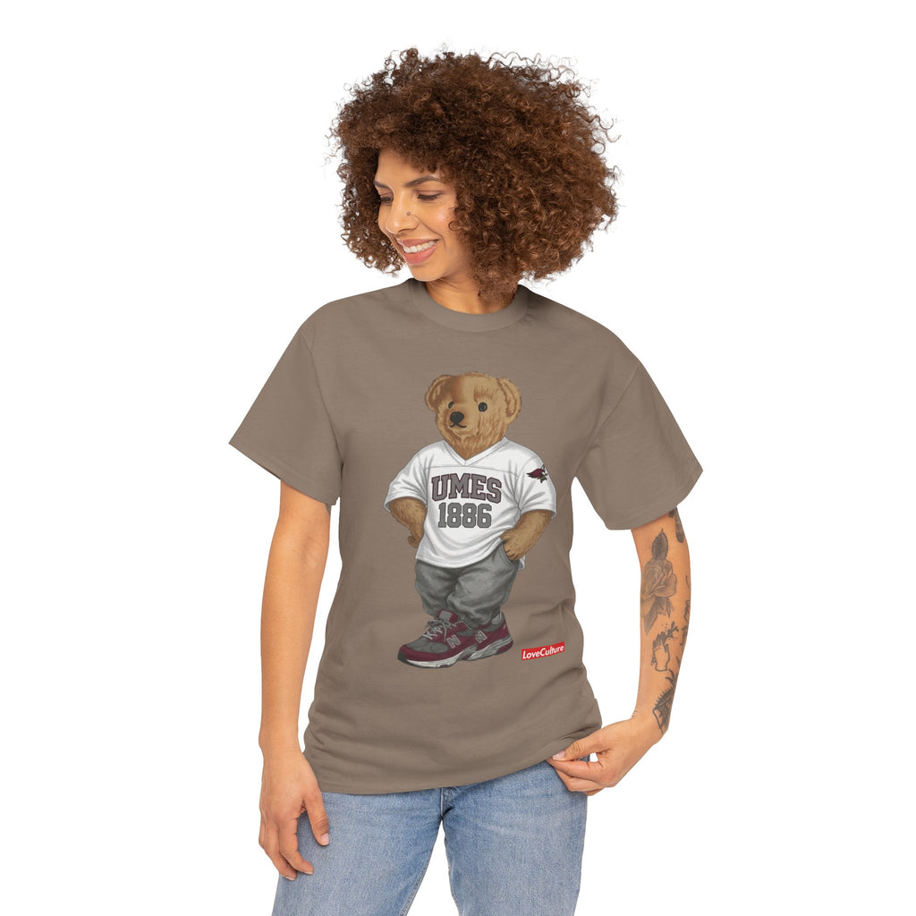 UMES Bear Mascot Tee | Teddy Bear Graphic T-Shirt, UMES 1886 Sweatshirt Style, Maryland Eastern Shore