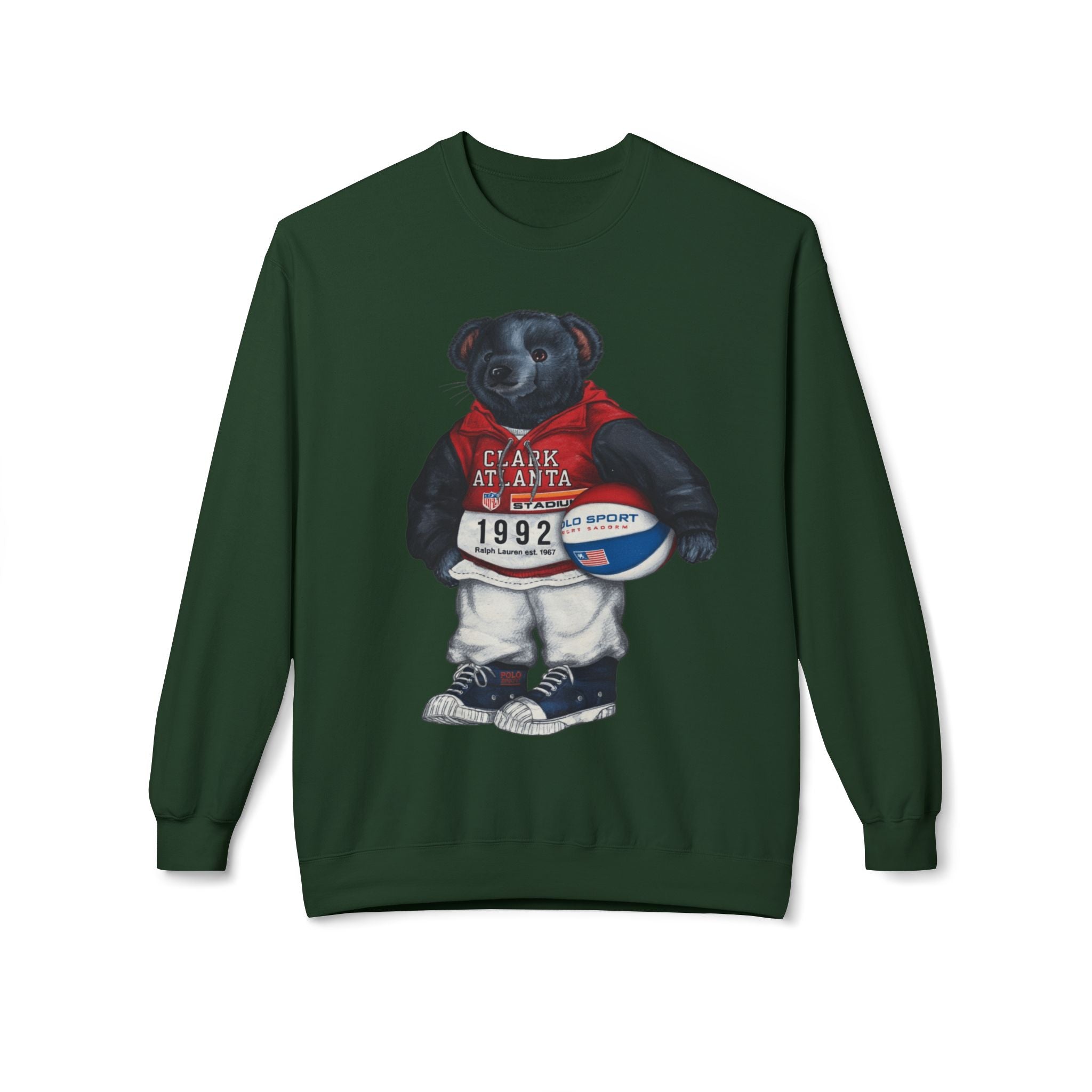 Clark Atlanta Bear Mascot- HBCU Polo Bear sweatshirt