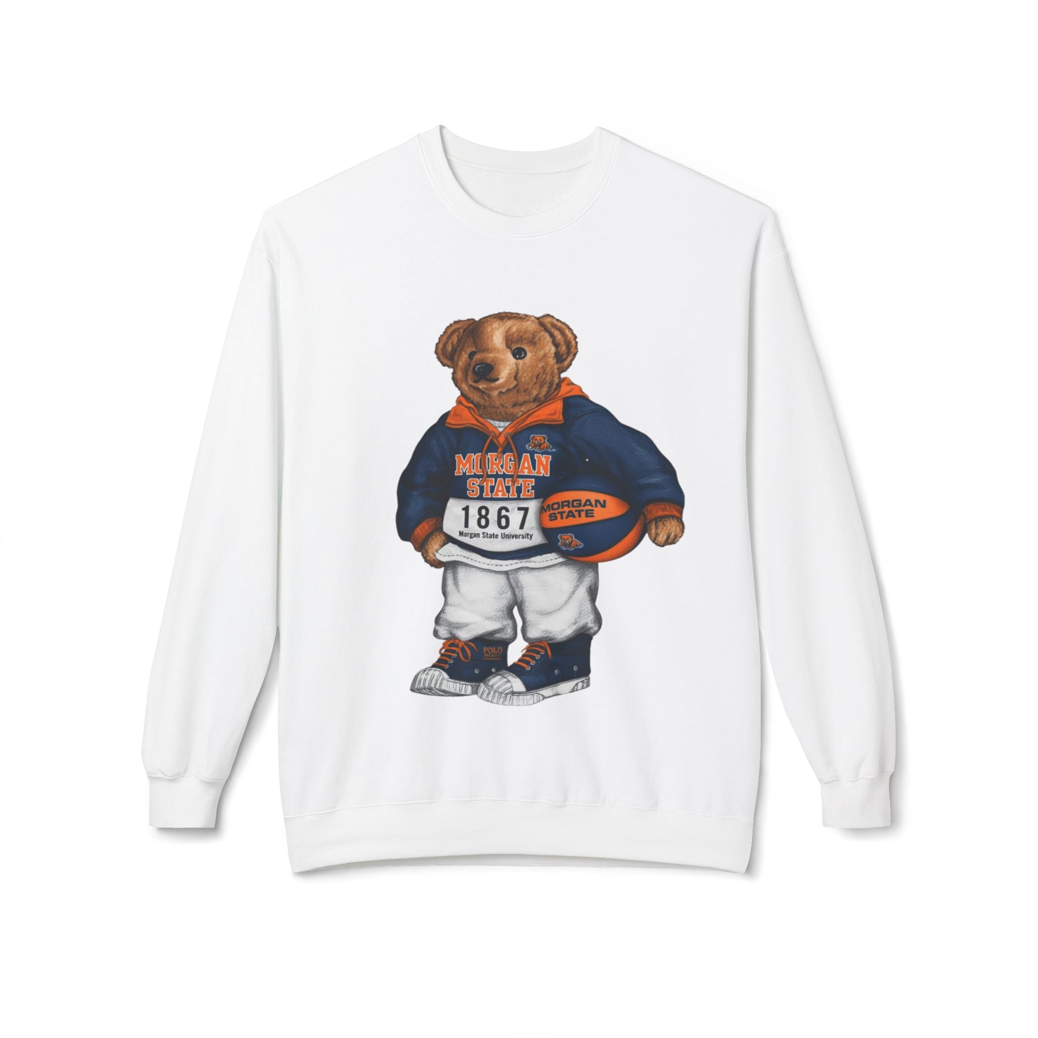 Morgan State University Mascot Bear- HBCU Polo Bear sweatshirt